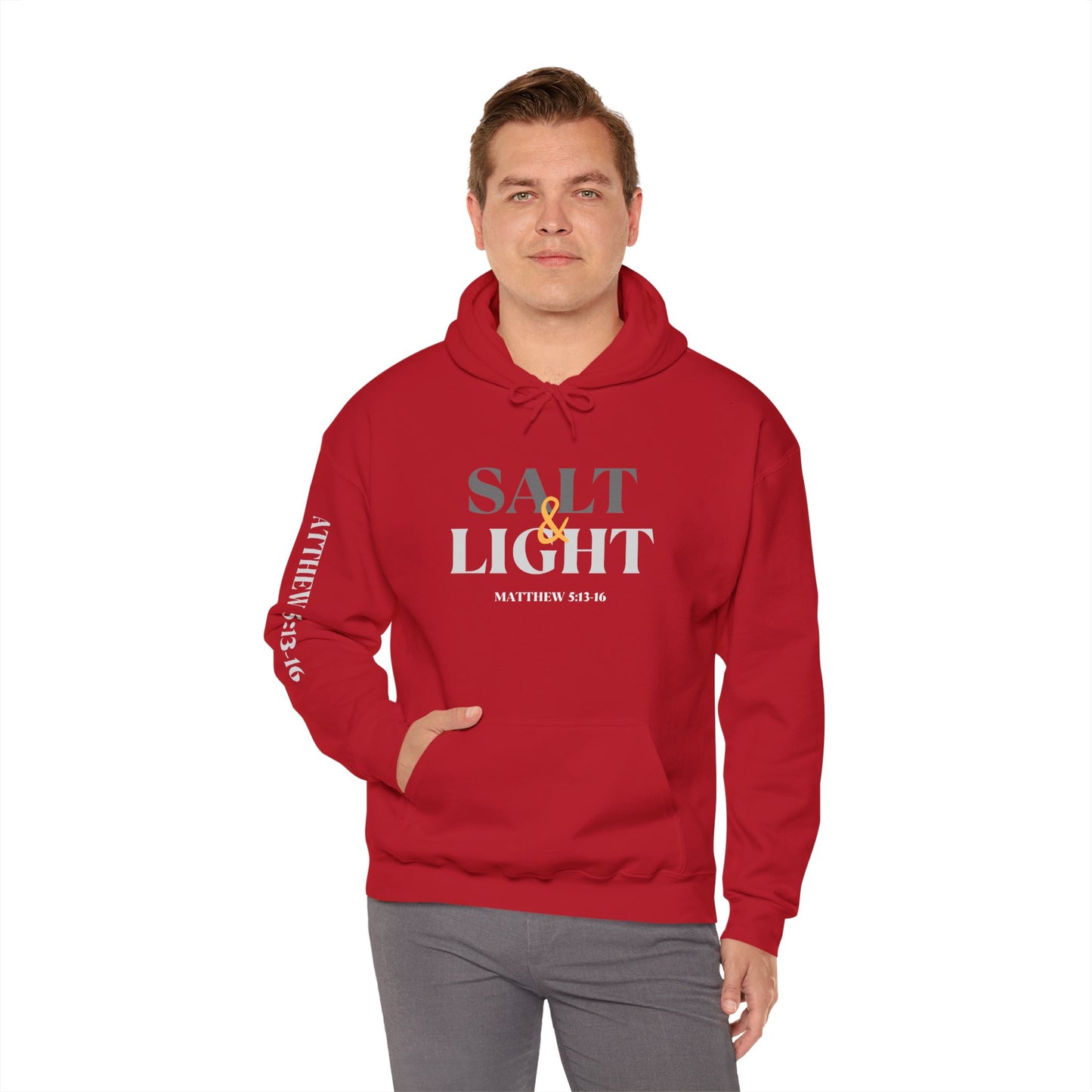 Salt And Light Hoodie-Dark Fabric Design