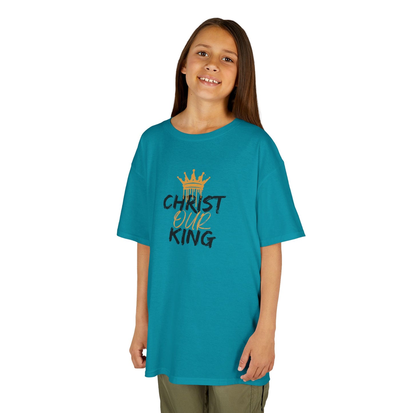 Christ Our KIng - Christian Junior Kids T-Shirt by Logos Co.