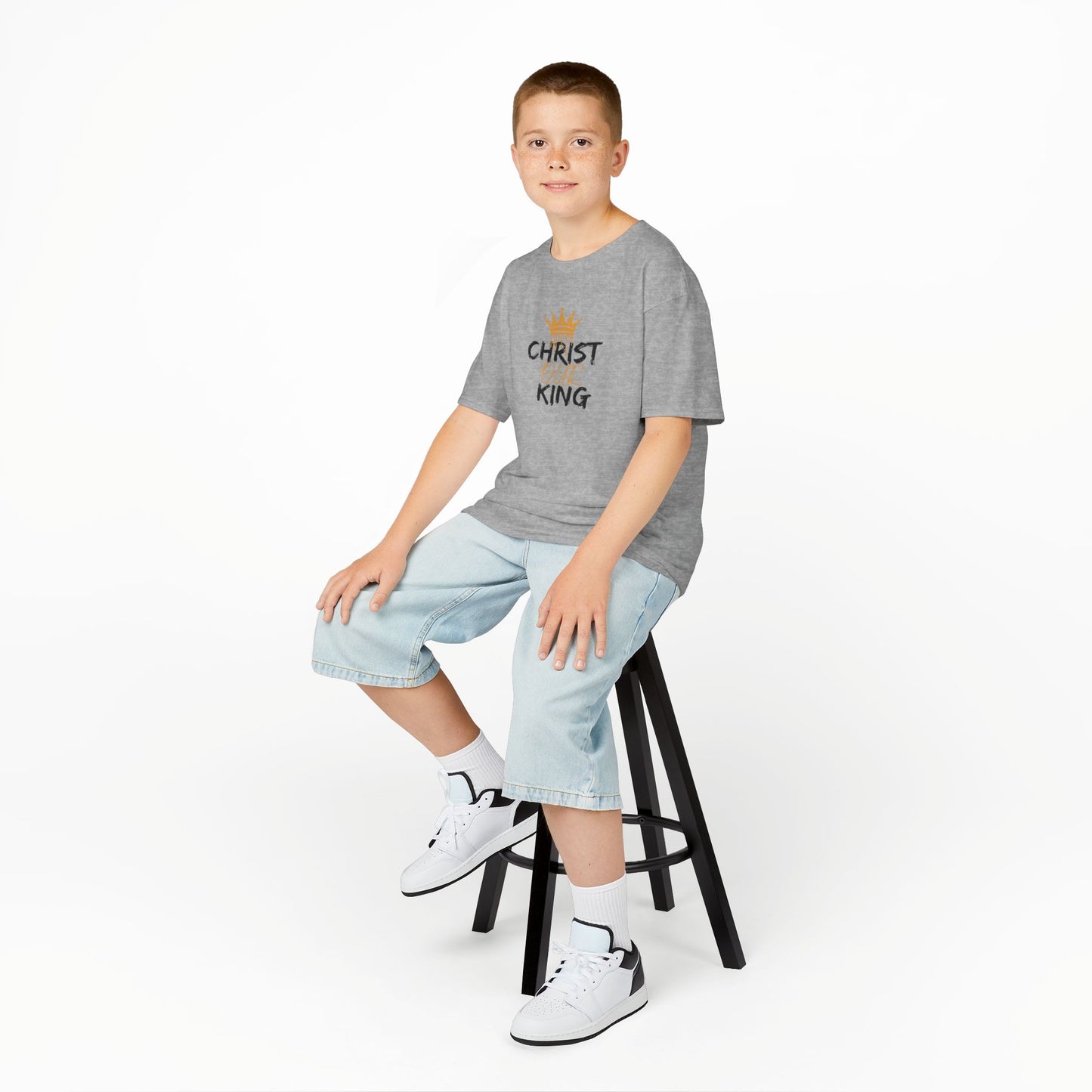 Christ Our KIng - Christian Junior Kids T-Shirt by Logos Co.