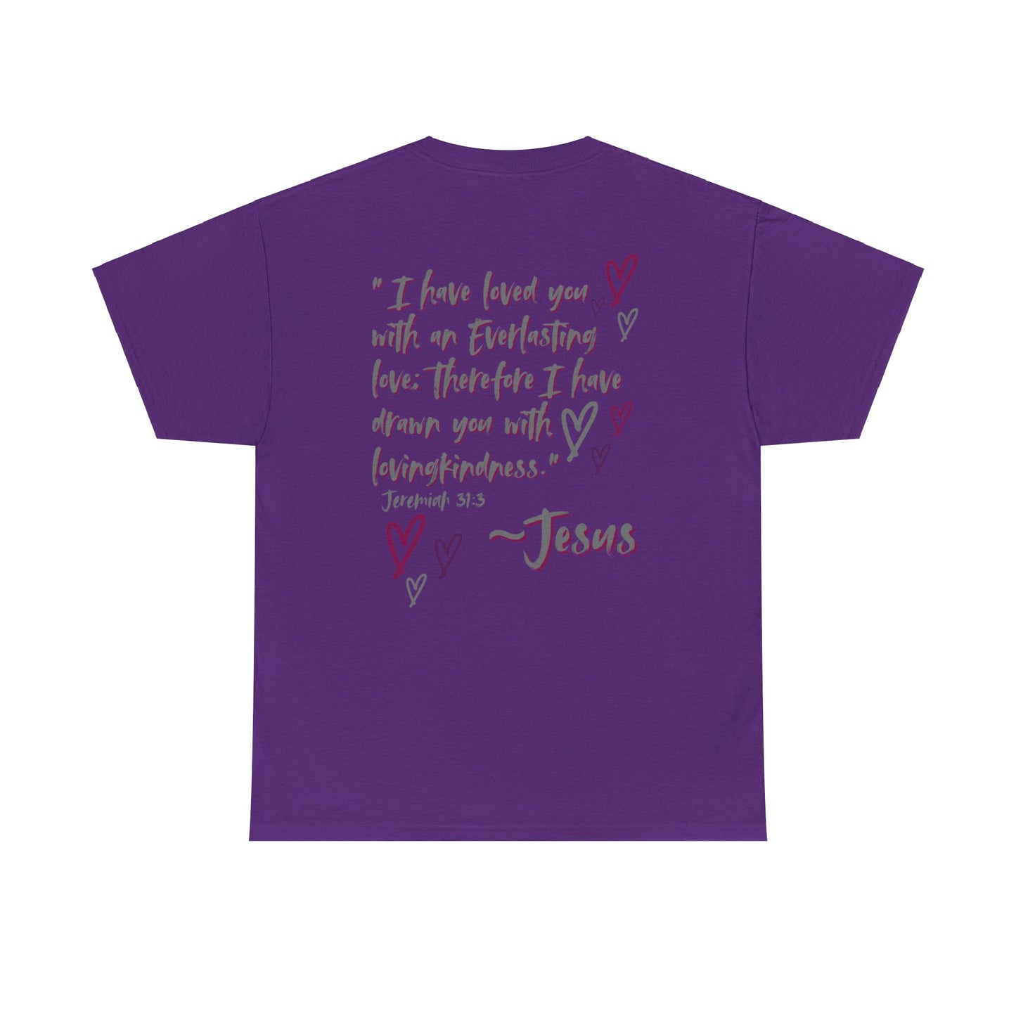 "Jesus Loves Me" (Dark Fabric Design) Women's Cotton Tee