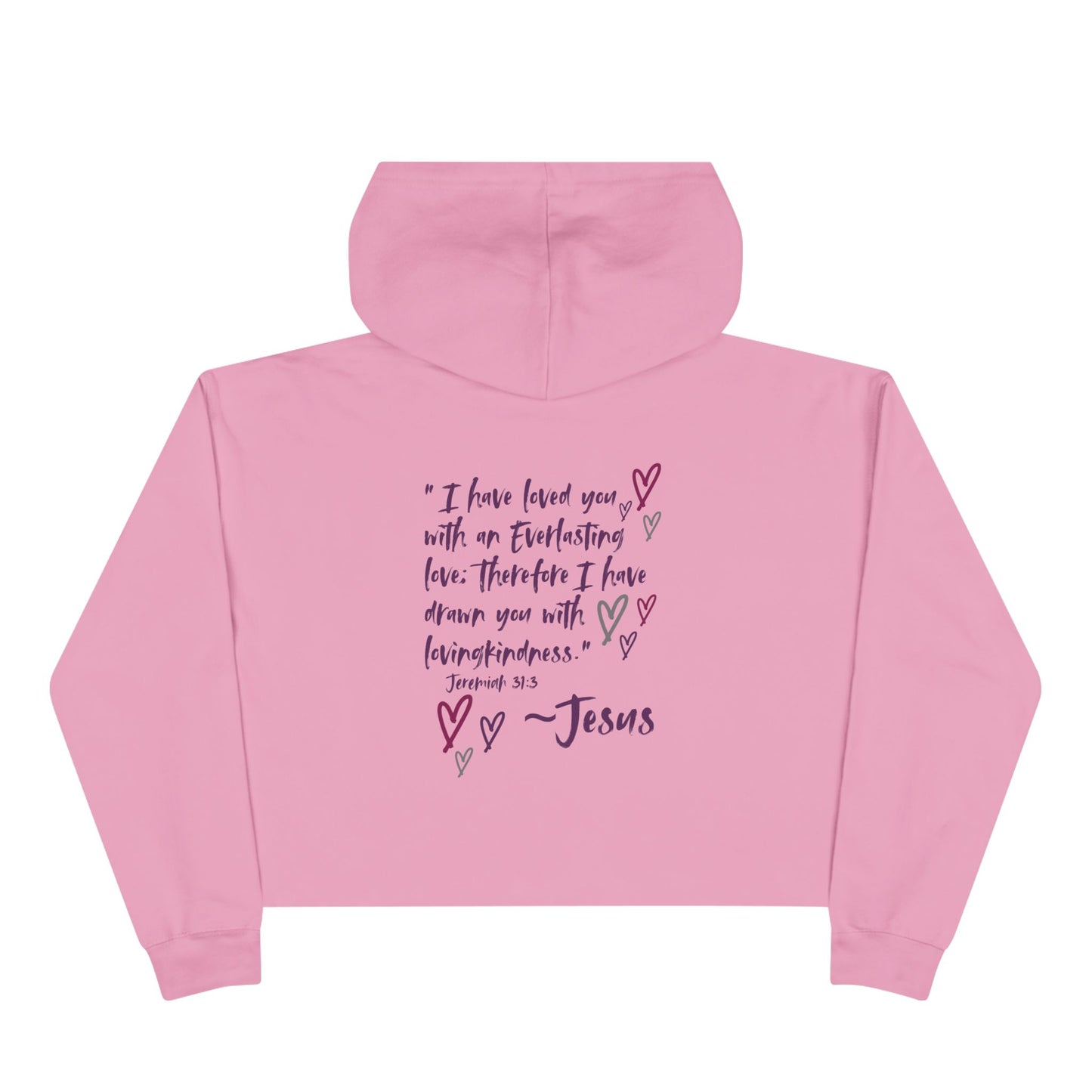 "Jesus Loves Me" Crop Hoodie