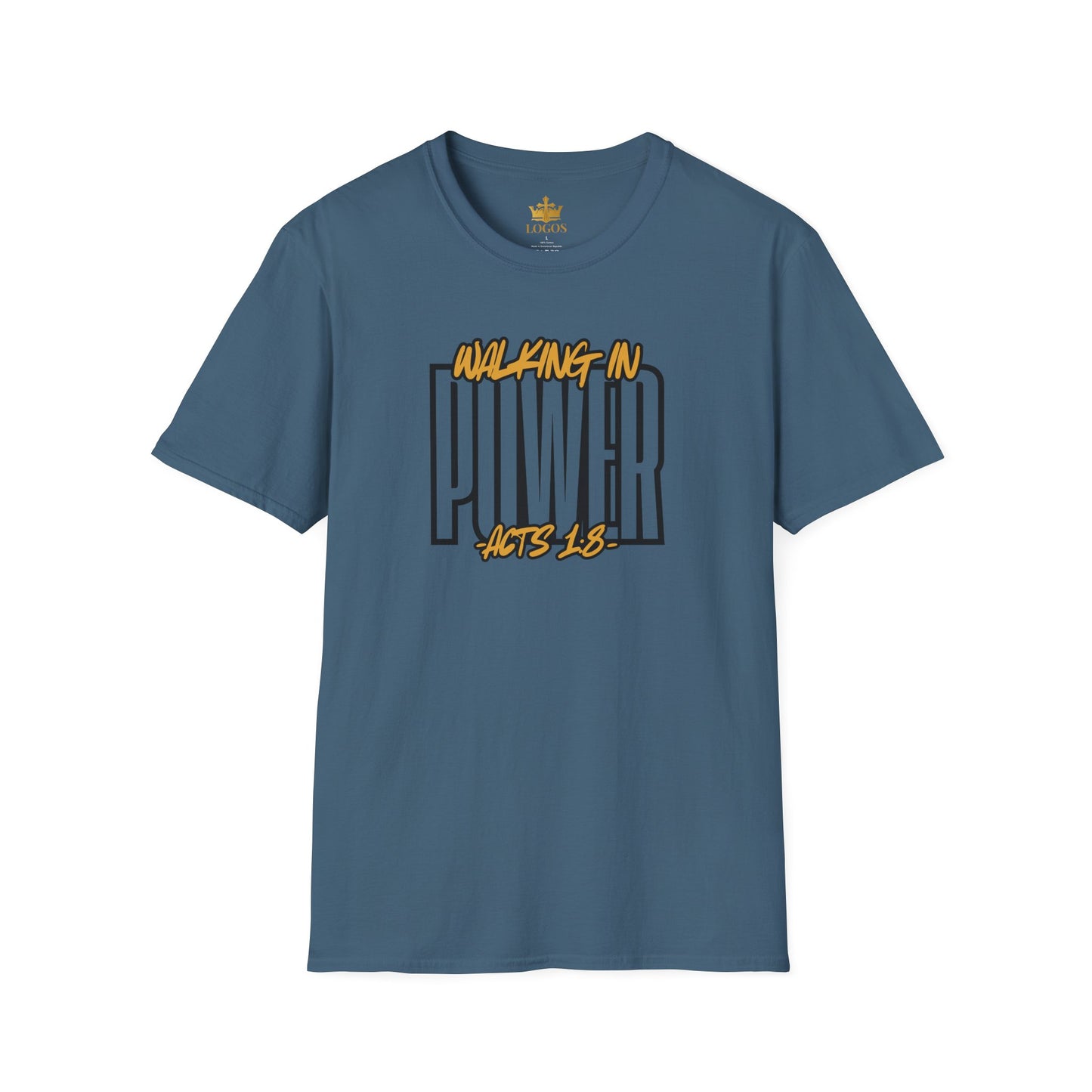 "Walking In Power" Men's T-Shirt-Acts 1:8 & Acts 10:38