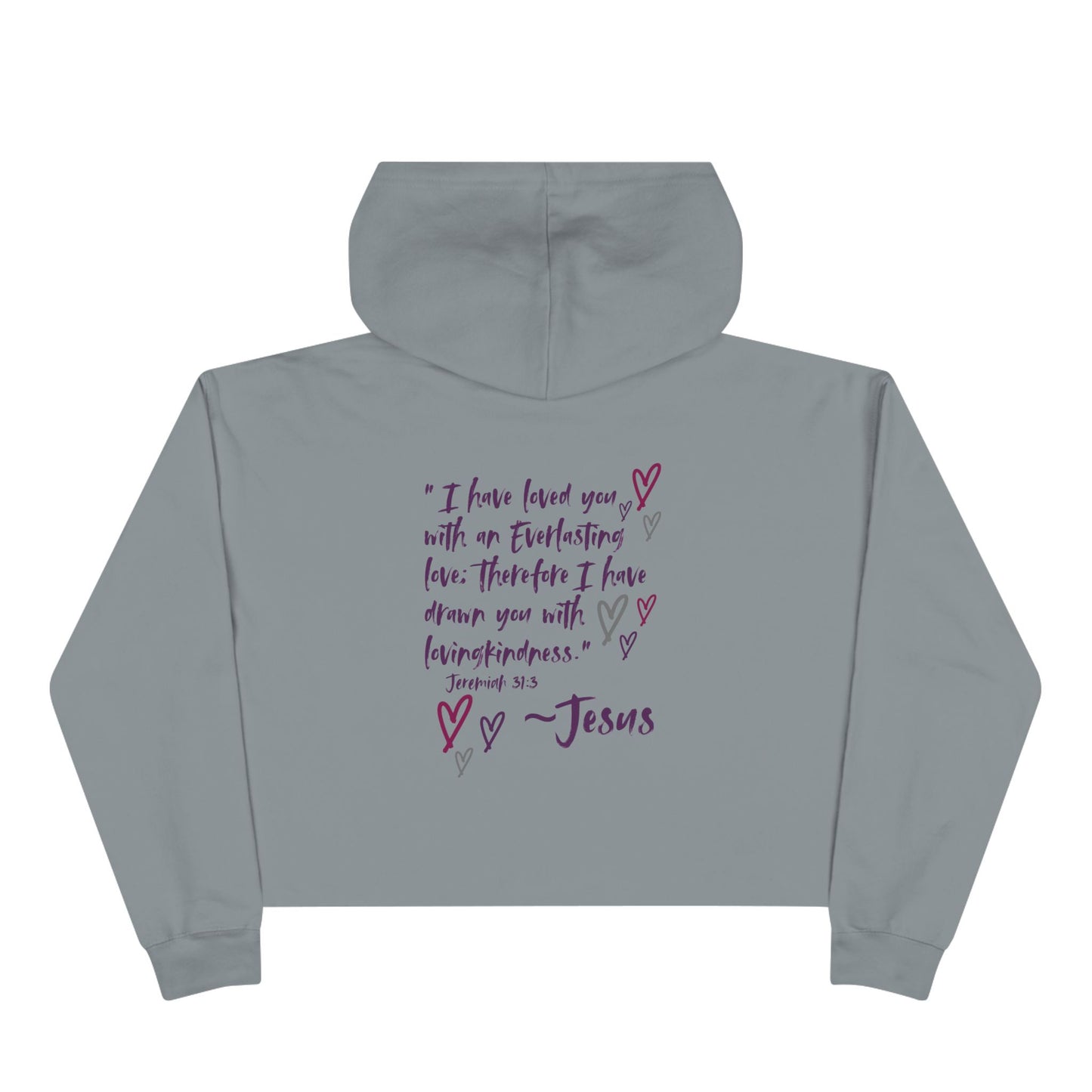 "Jesus Loves Me" Crop Hoodie