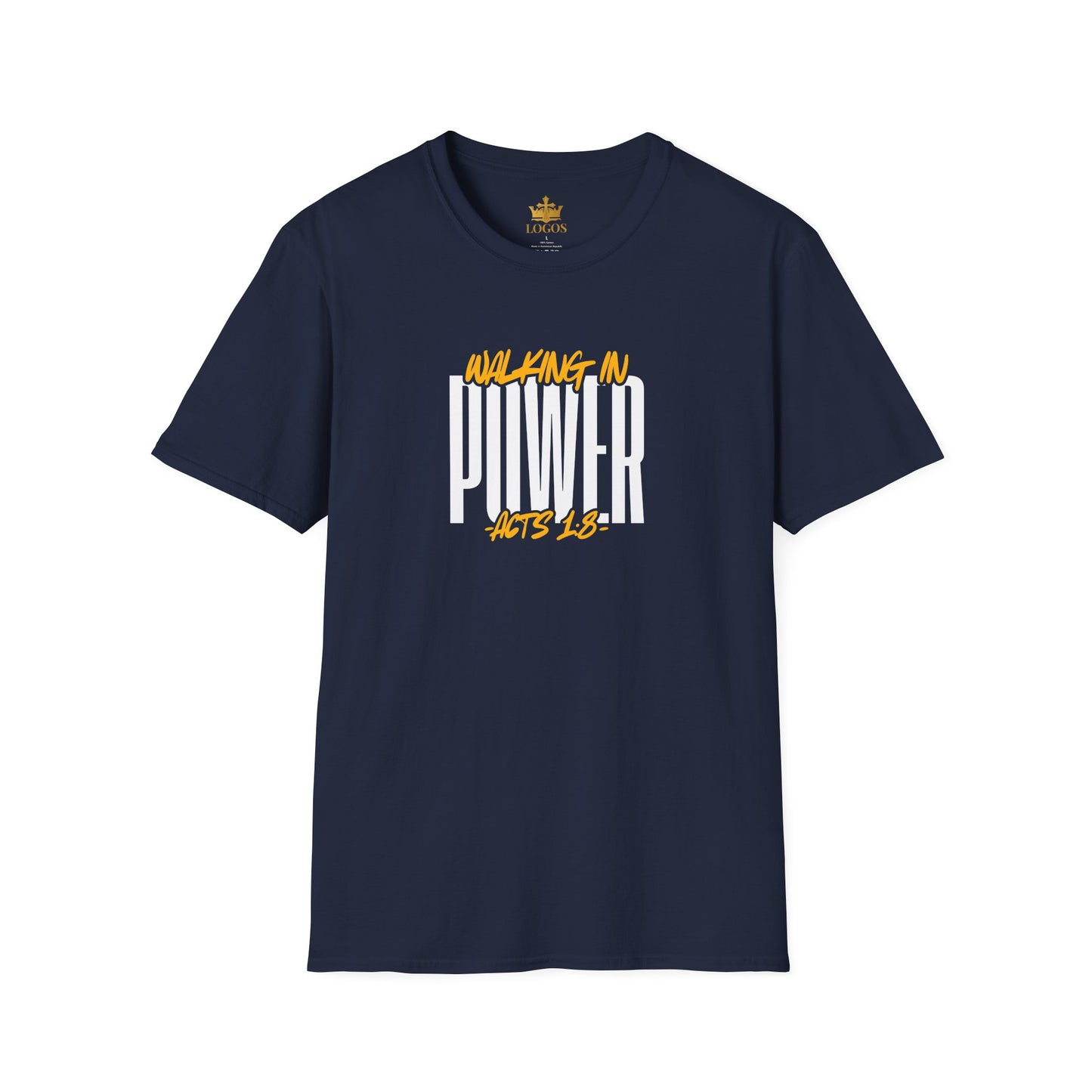 "Walking In Power" Men's T-Shirt-Acts 1:8 & Acts 10:38