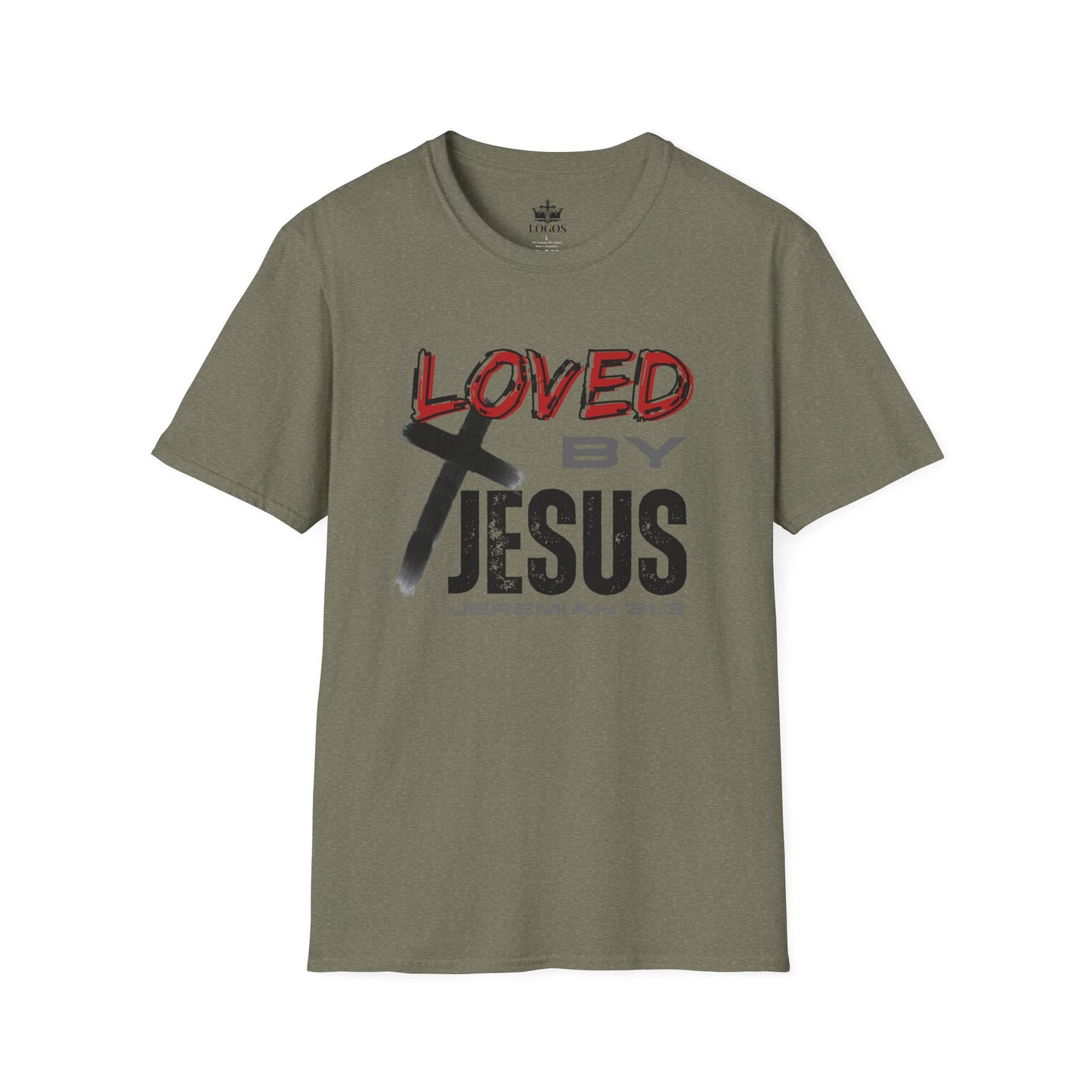 Loved By Jesus Christian Graphic T-Shirt