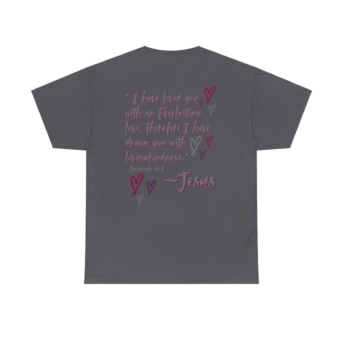 "Jesus Loves Me" (Dark Fabric Design) Women's Cotton Tee