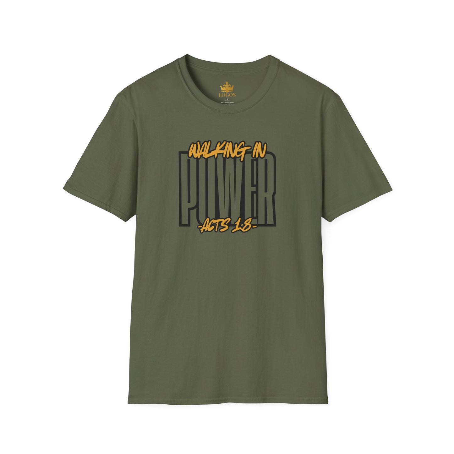 "Walking In Power" Men's T-Shirt-Acts 1:8 & Acts 10:38