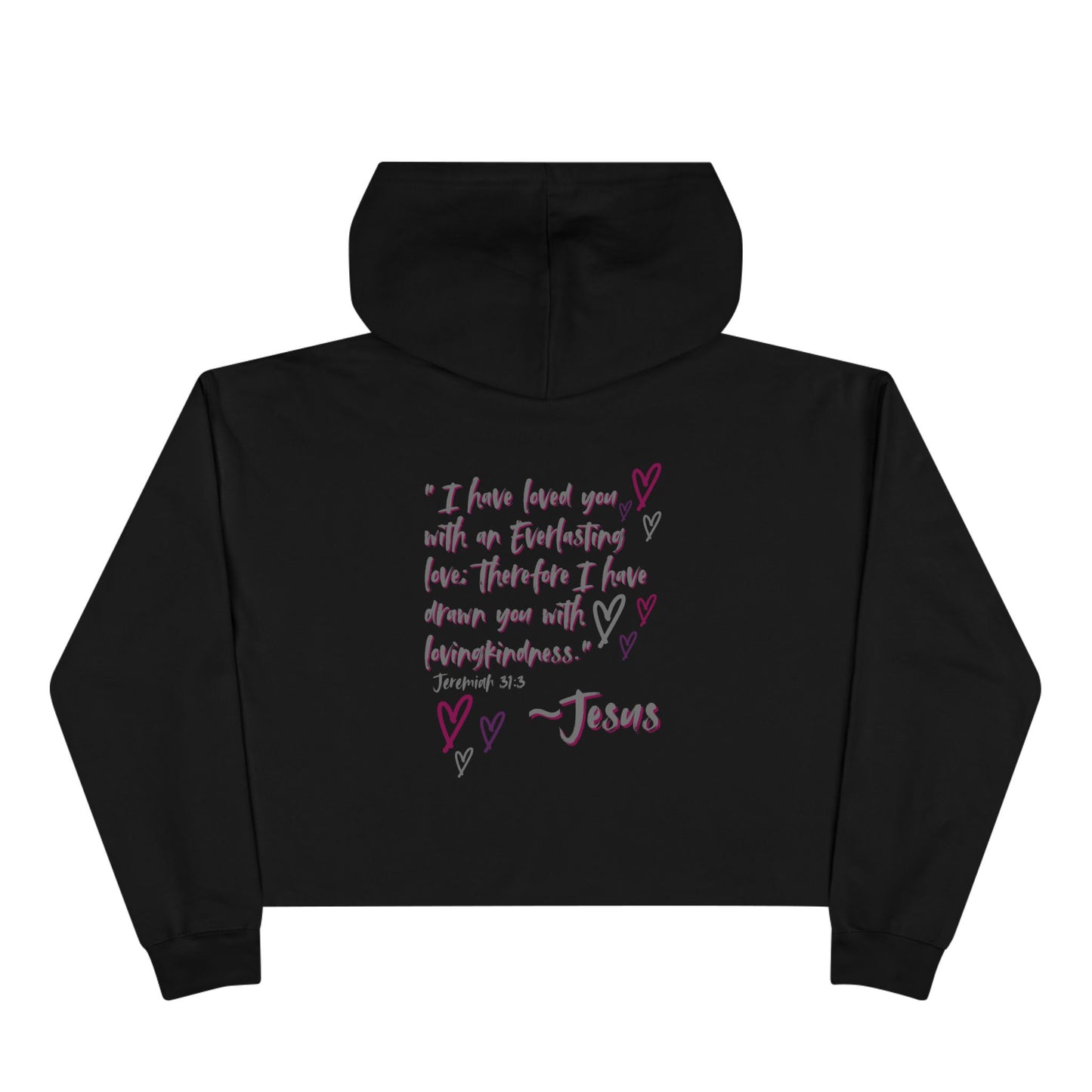 "Jesus Loves Me" Crop Hoodie