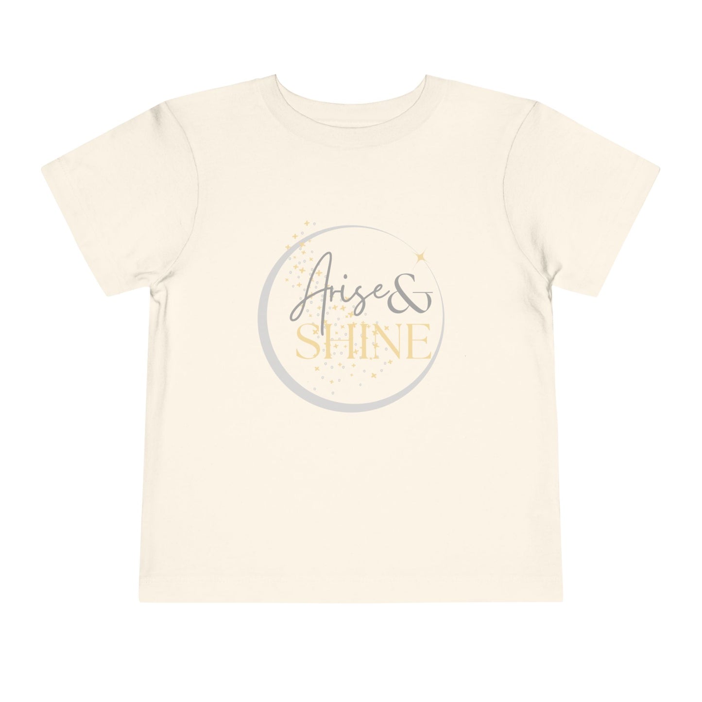 Logos girls scripture tee in white with Arise and Shine design for kids