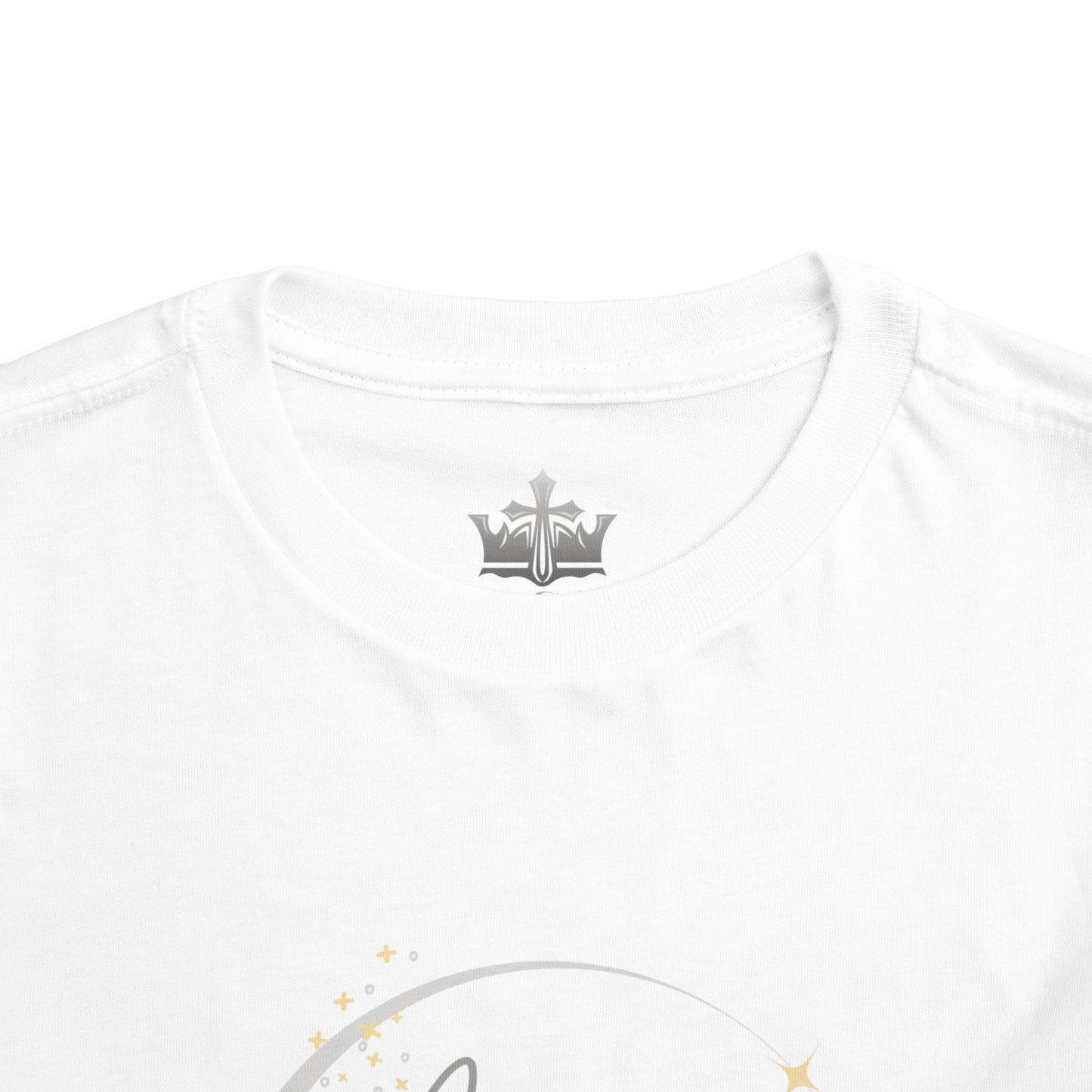 White girls scripture tee from Logos featuring a simple round neckline and soft fabric for comfort