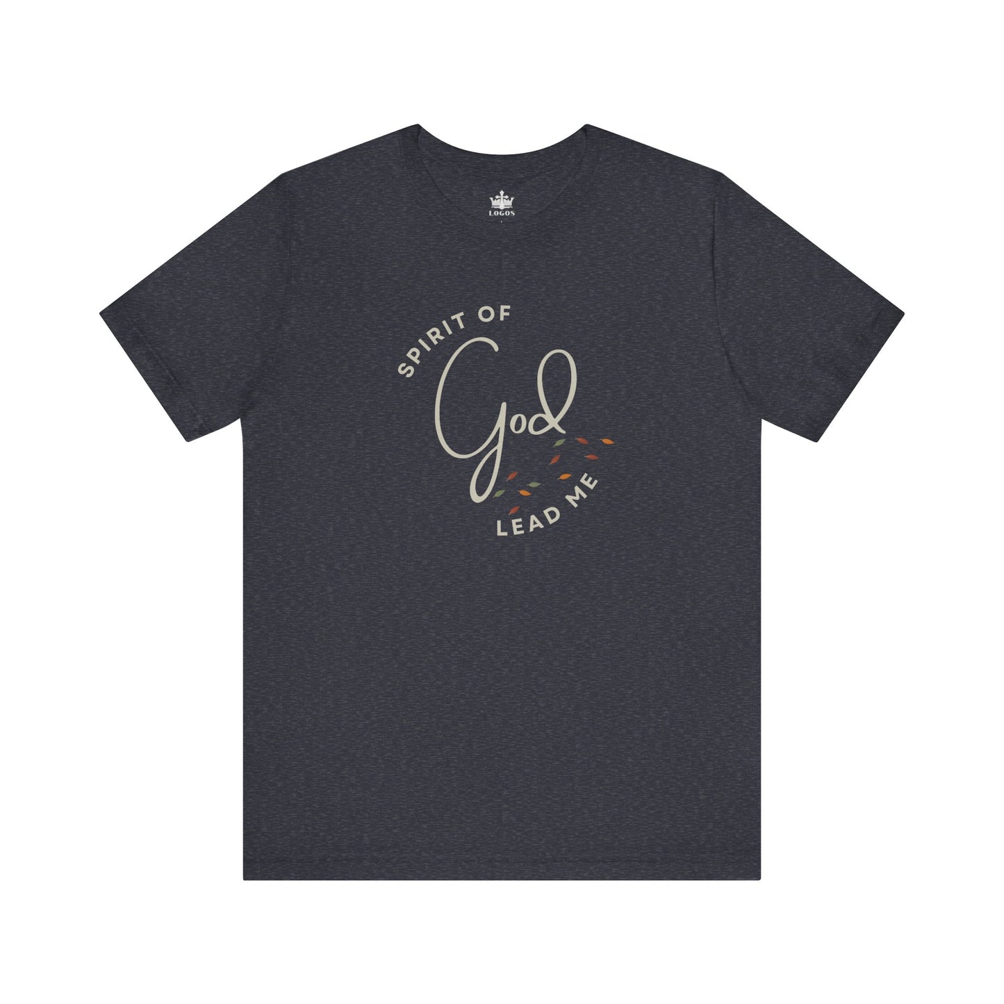 Black Spirit Lead Me shirt with God inspired text and simple design on front
