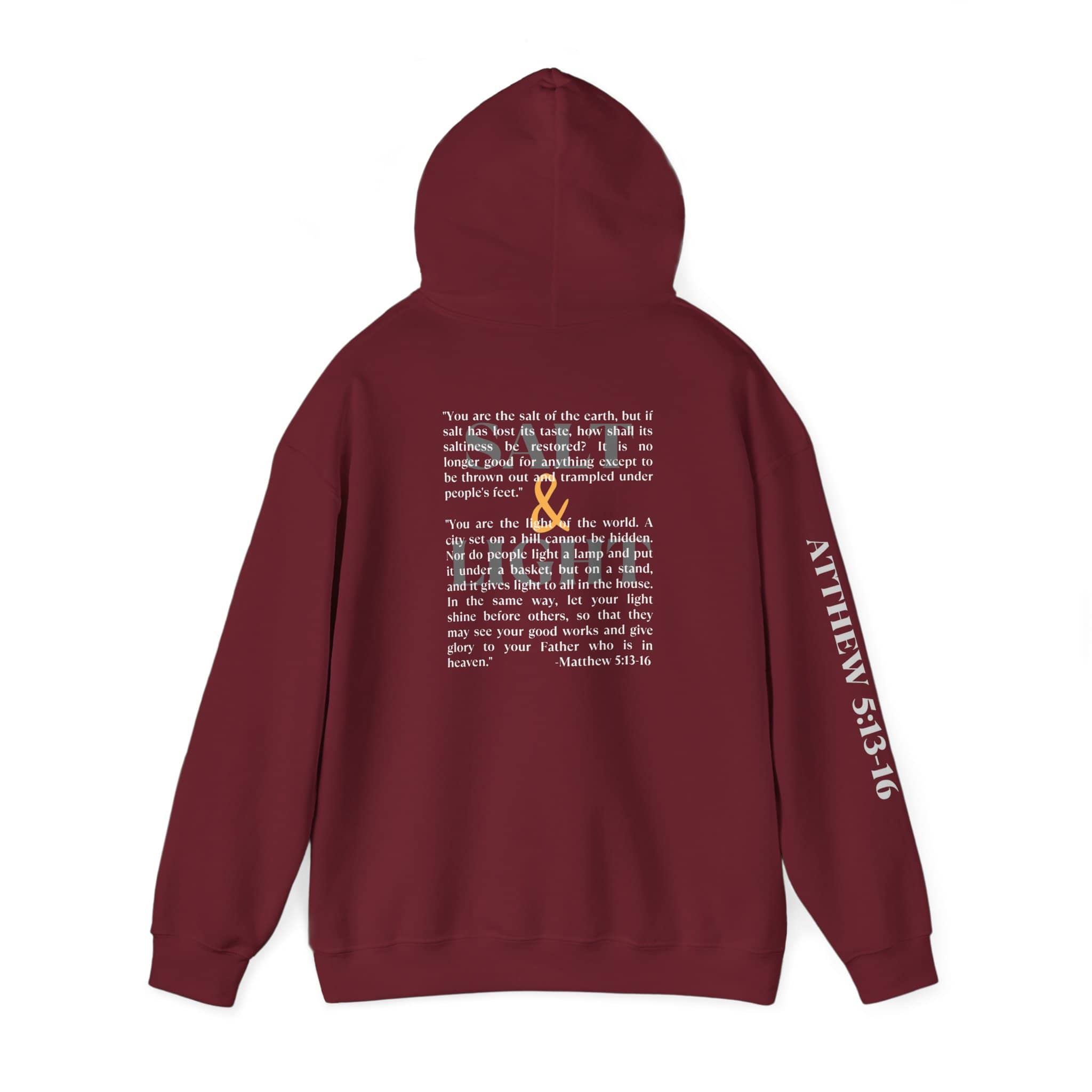 Salt And Light Hoodie-Dark Fabric Design