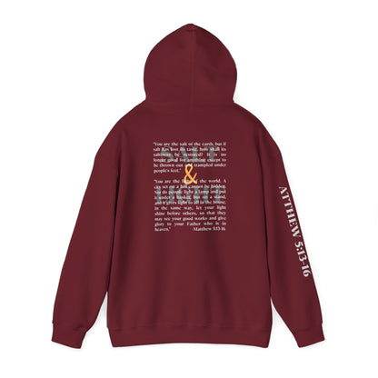 Salt And Light Hoodie-Dark Fabric Design