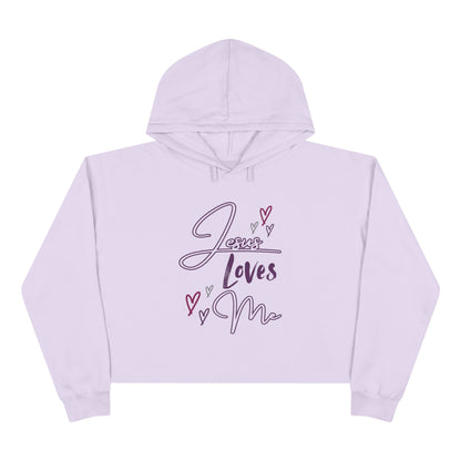 "Jesus Loves Me" Crop Hoodie