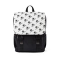 "Logos Backpack" — Black & White Logo Casual Daypack
