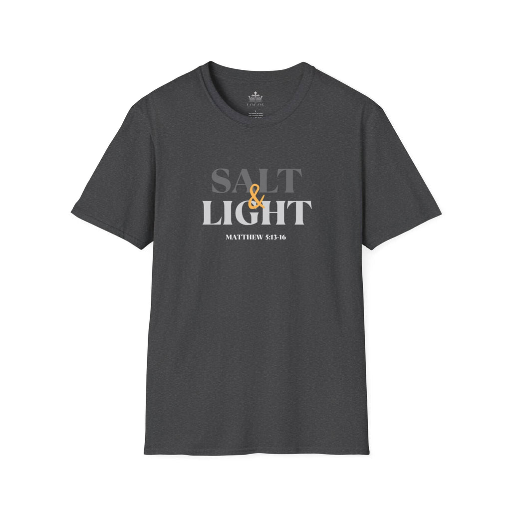 "Salt & Light" Lightweight Christian T-Shirt-Dark Fabric Design