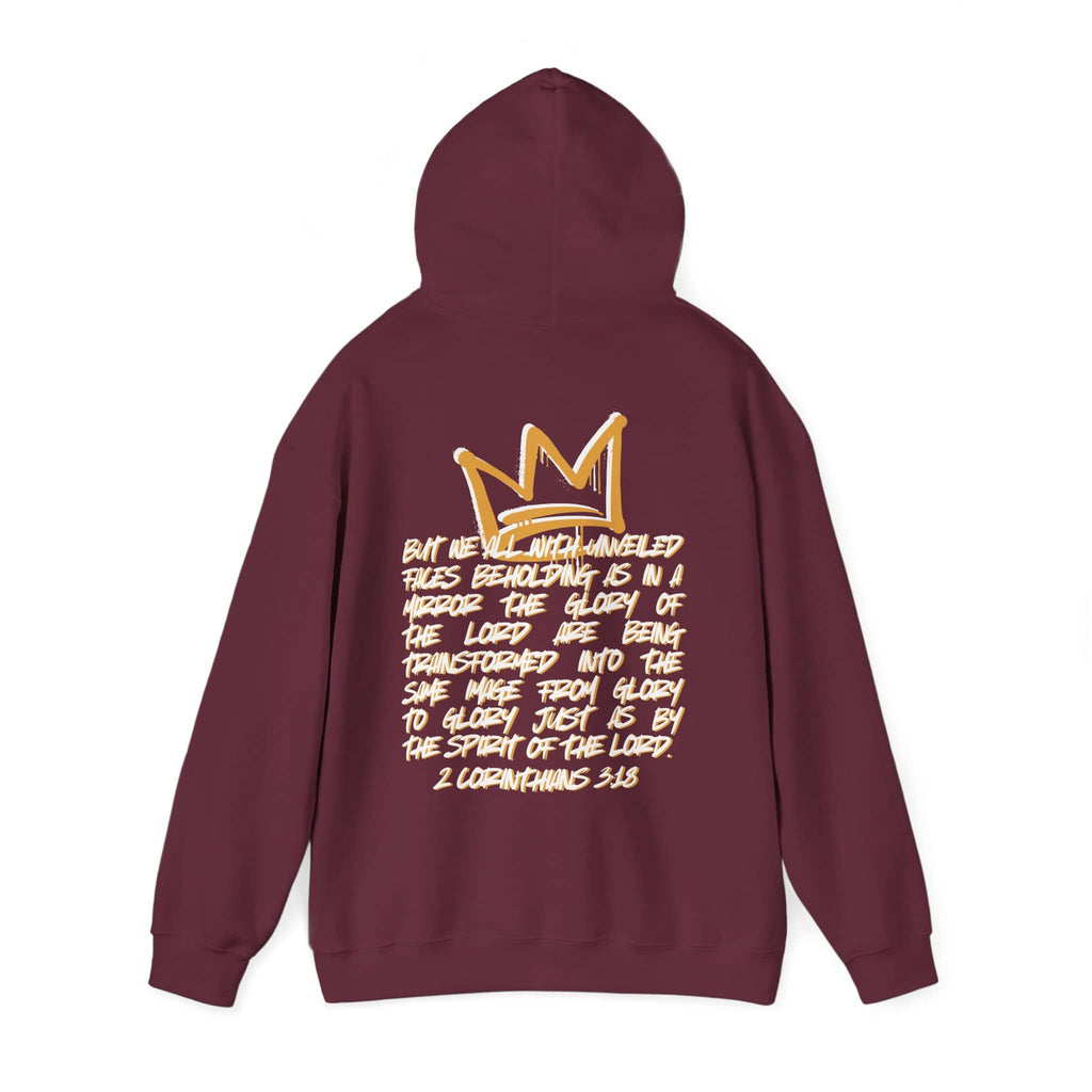 Glory to Glory Hoodie 2 Corinthians 3:18 Design