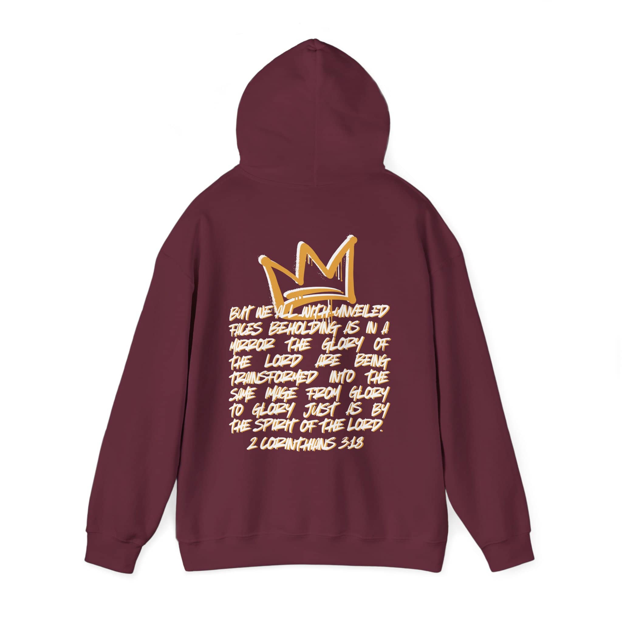 Glory to Glory Hoodie 2 Corinthians 3:18 Design