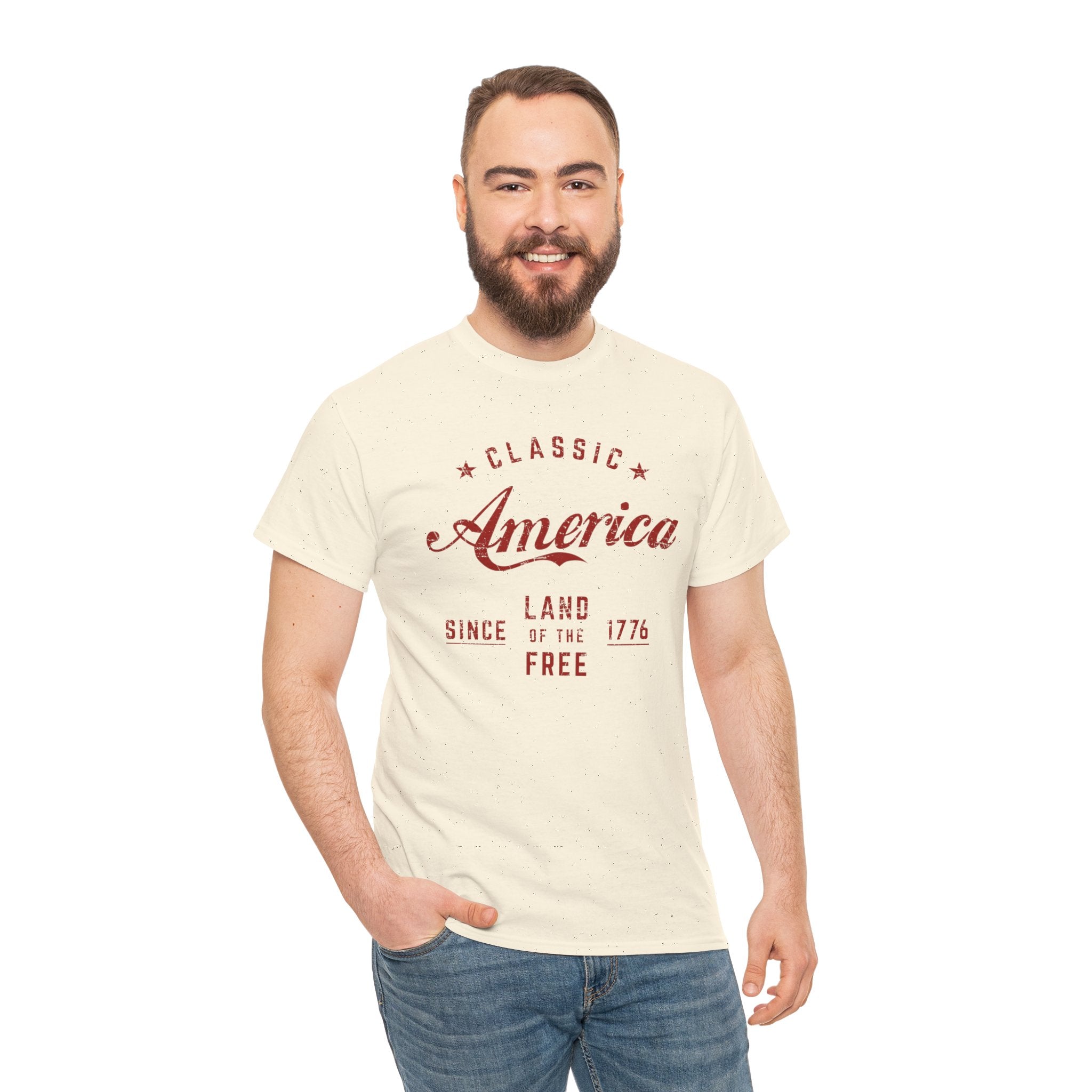 "Land of the Free" — Patriotic 250th Anniversary T-Shirt (Classic America, Since 1776)