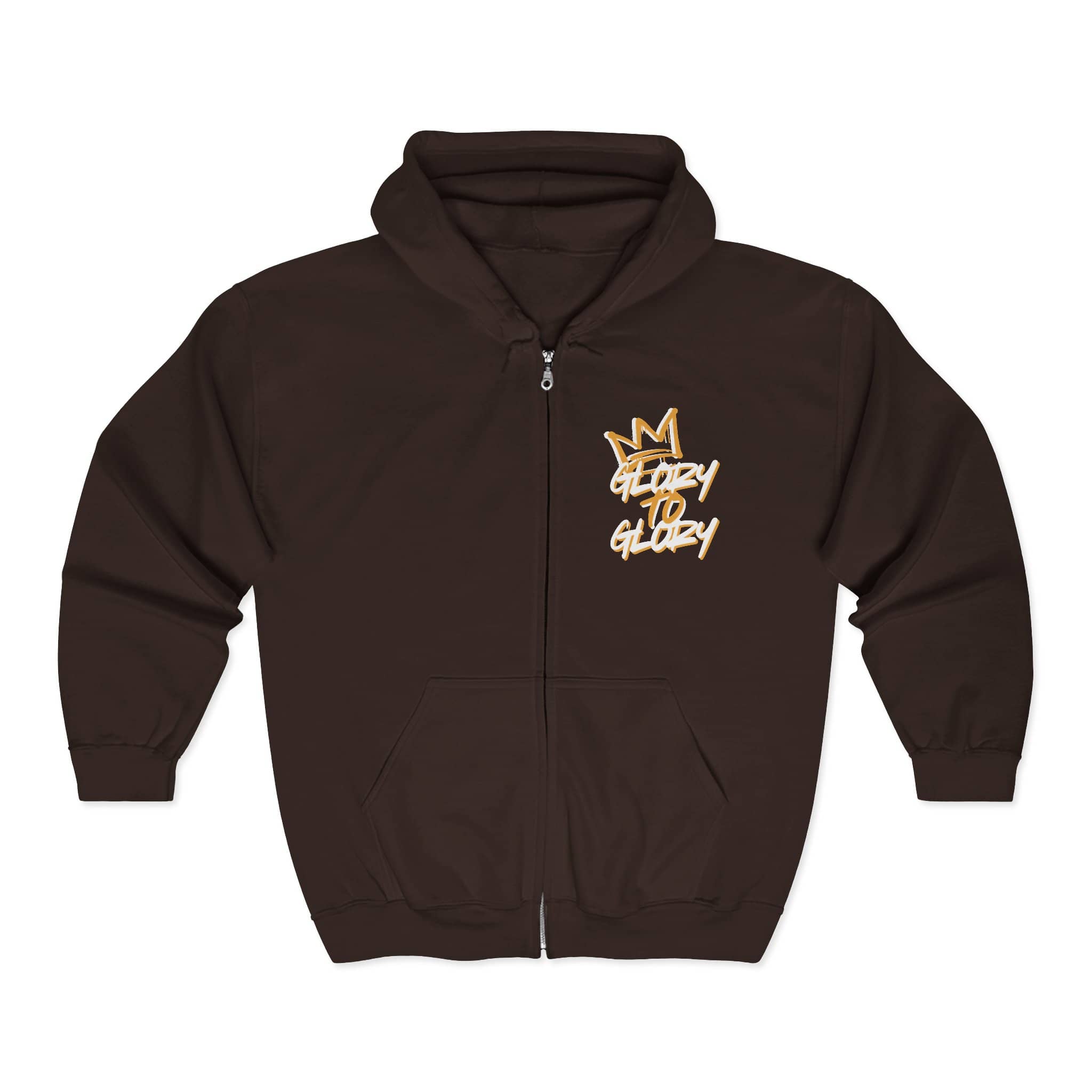 Christian Zip Up Hoodie - Glory to God
