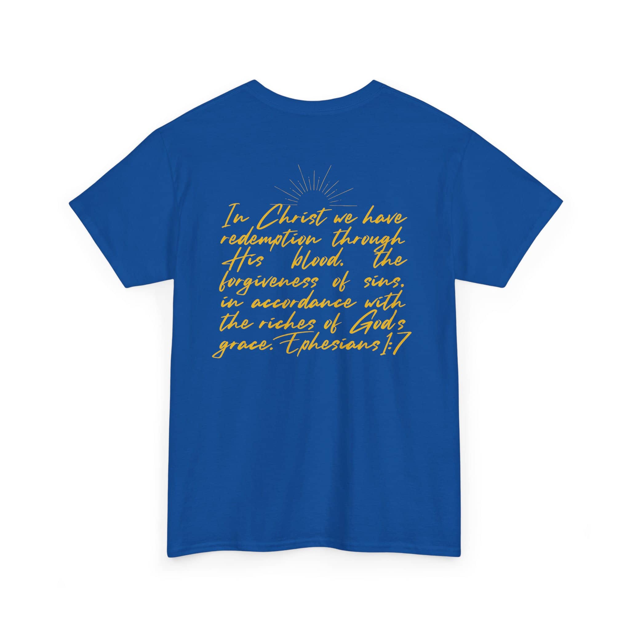 Redeemed - Ephesians 1:7 - Women's Inspirational Cotton T-Shirt