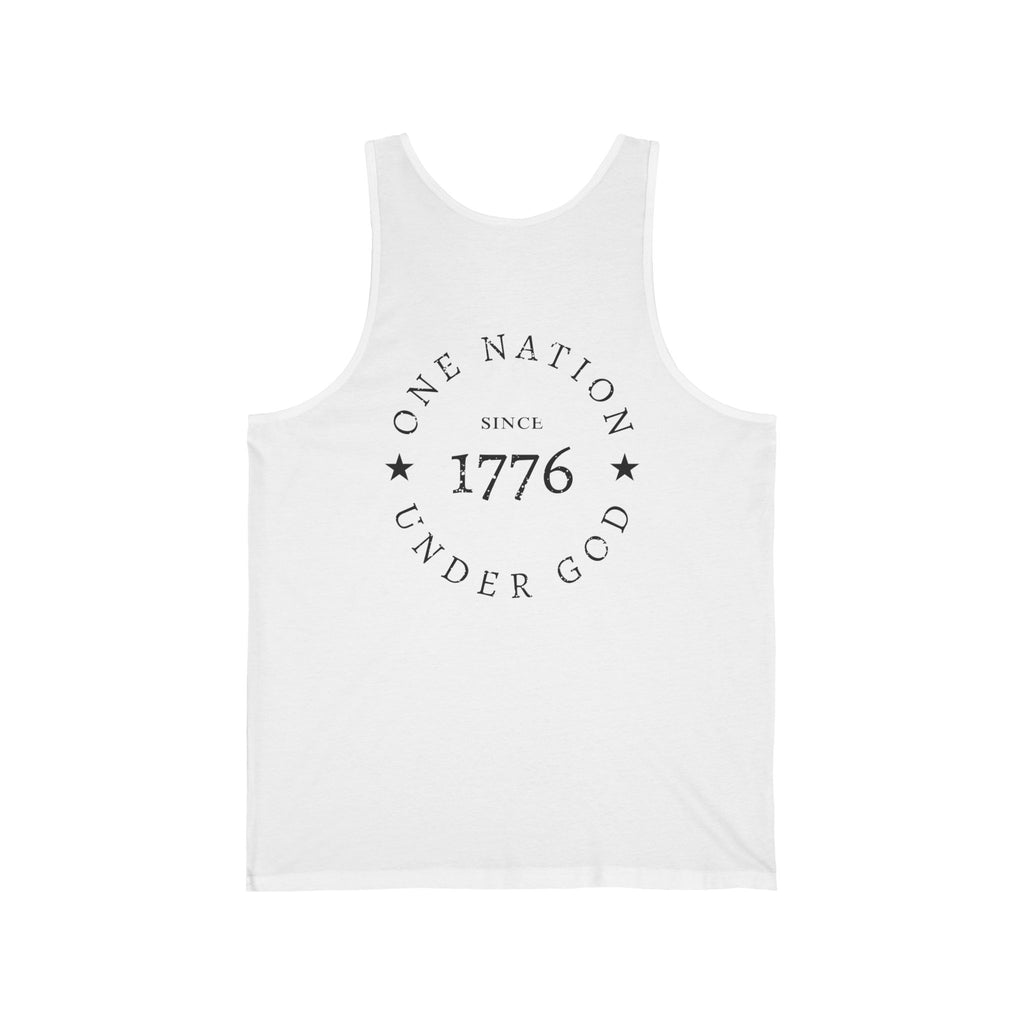 1776 Tank Top — One Nation Under God Patriotic Muscle Shirt