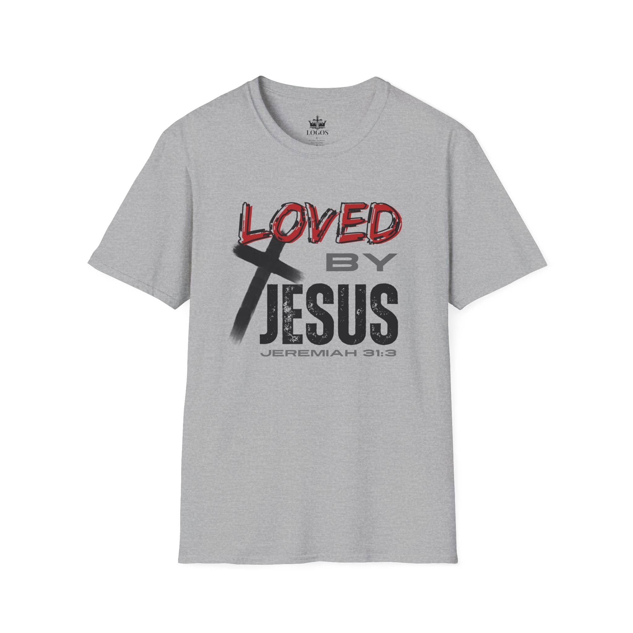 Loved By Jesus Christian Graphic T-Shirt