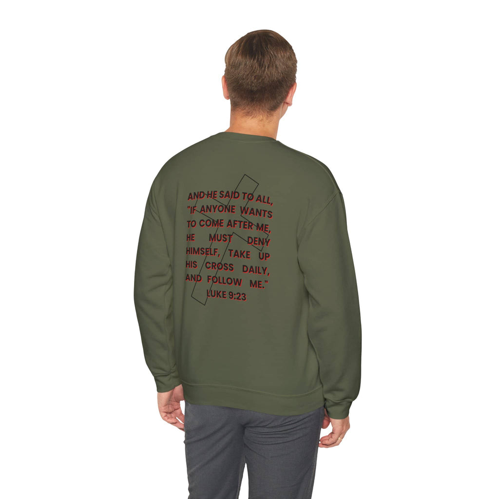 Take Up Your Cross and Follow Jesus Sweatshirt