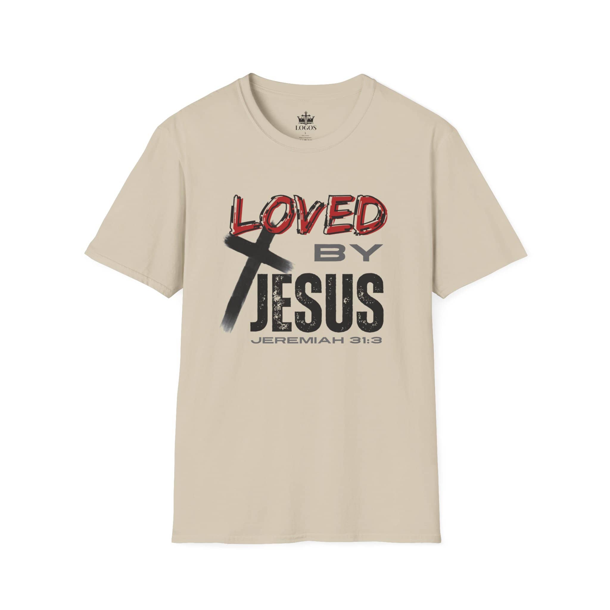 Loved By Jesus Christian Graphic T-Shirt