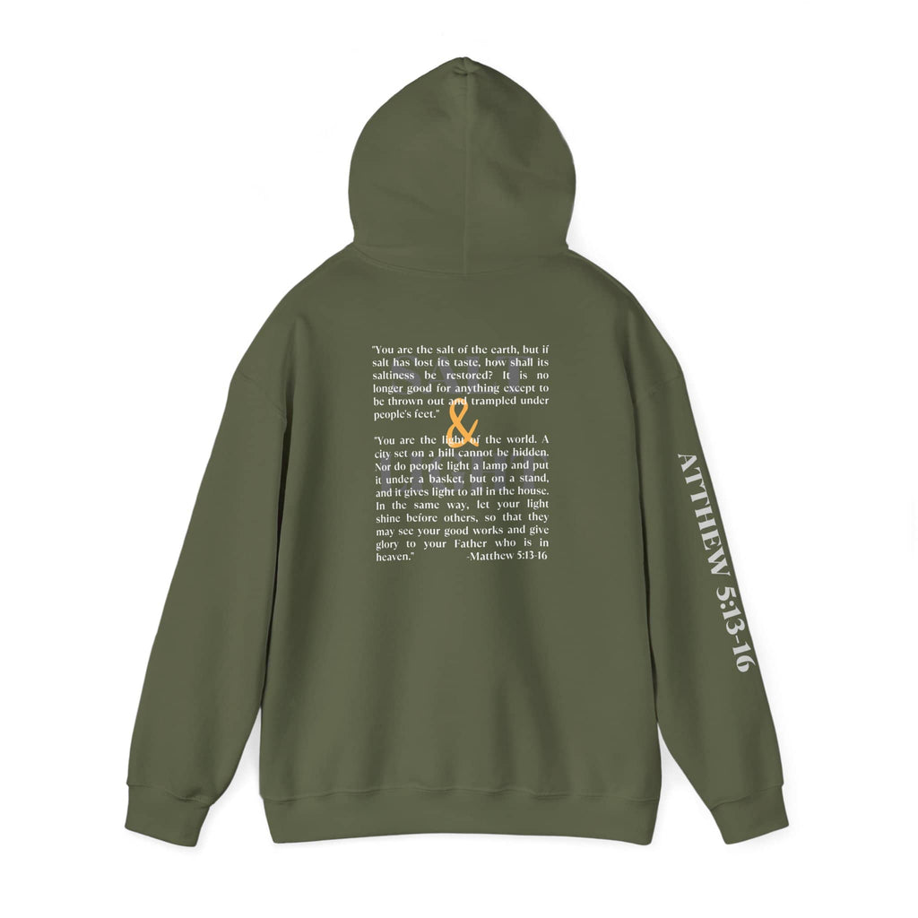 Salt And Light Hoodie-Dark Fabric Design