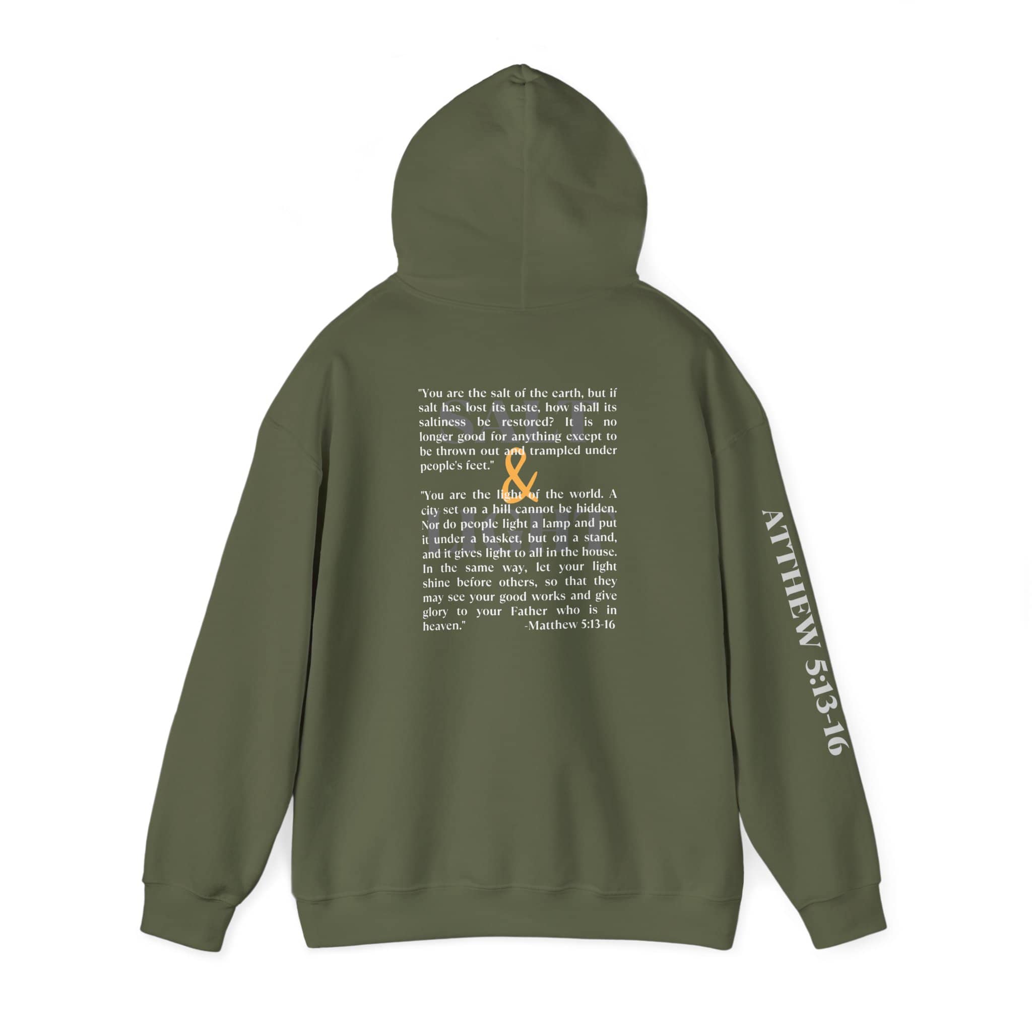 Salt And Light Hoodie-Dark Fabric Design