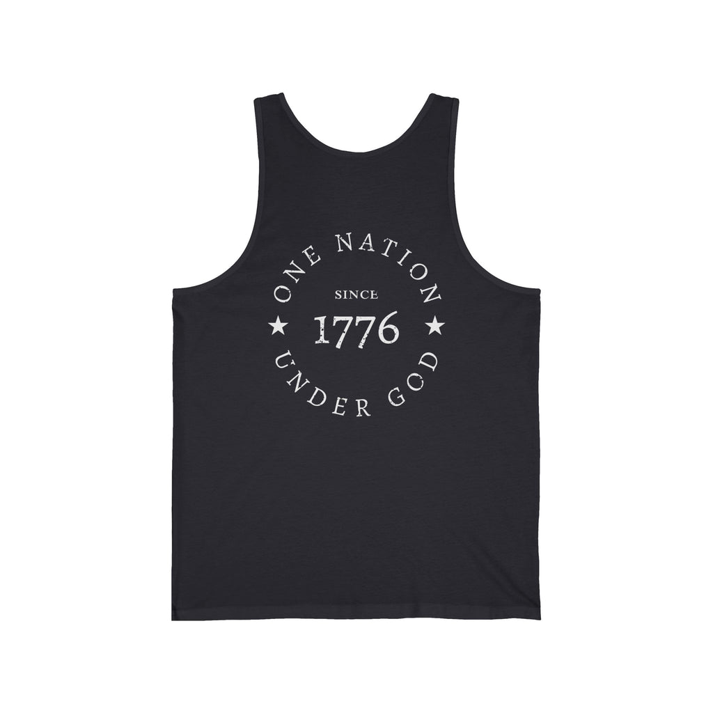 1776 Tank Top — One Nation Under God Patriotic Muscle Shirt