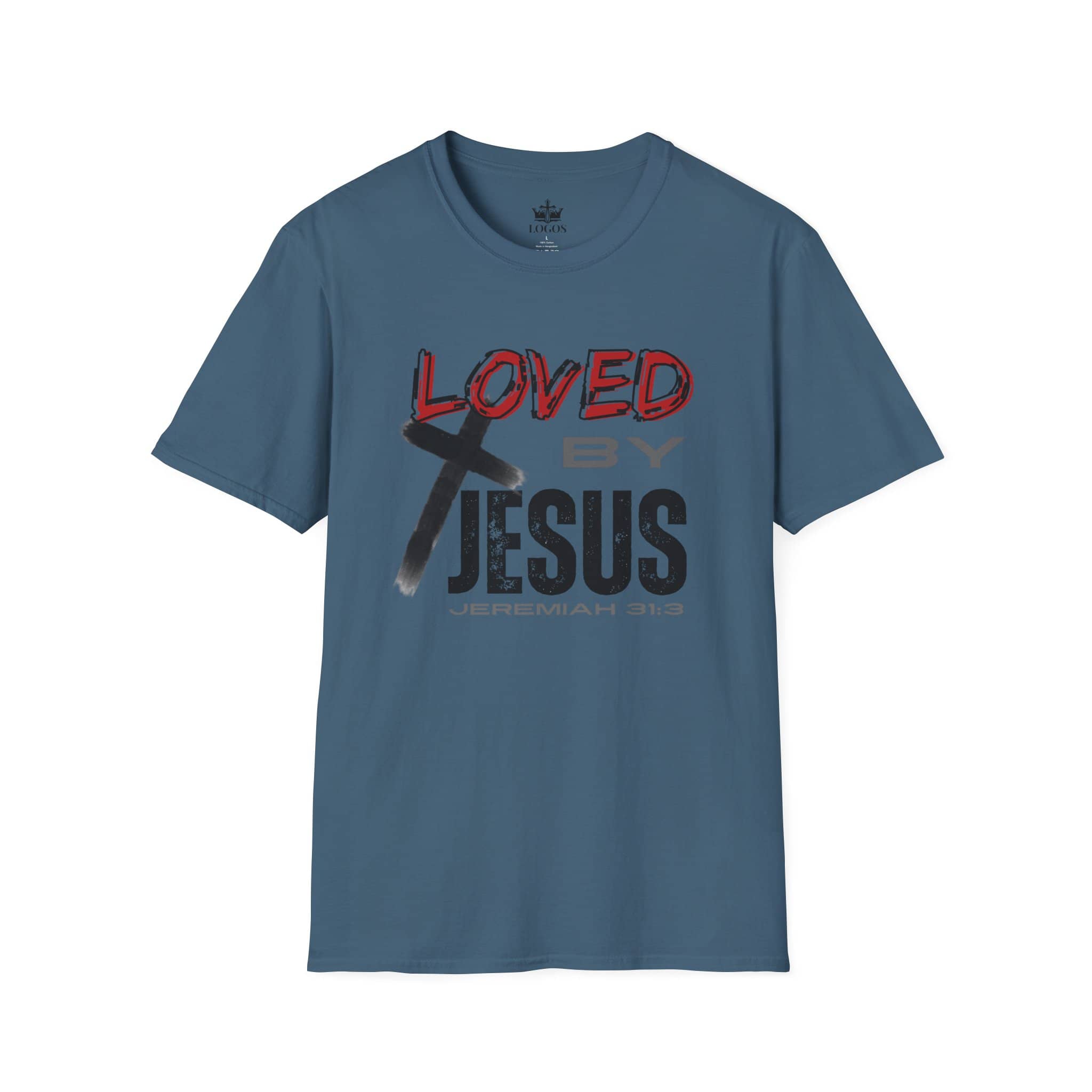Loved By Jesus Christian Graphic T-Shirt