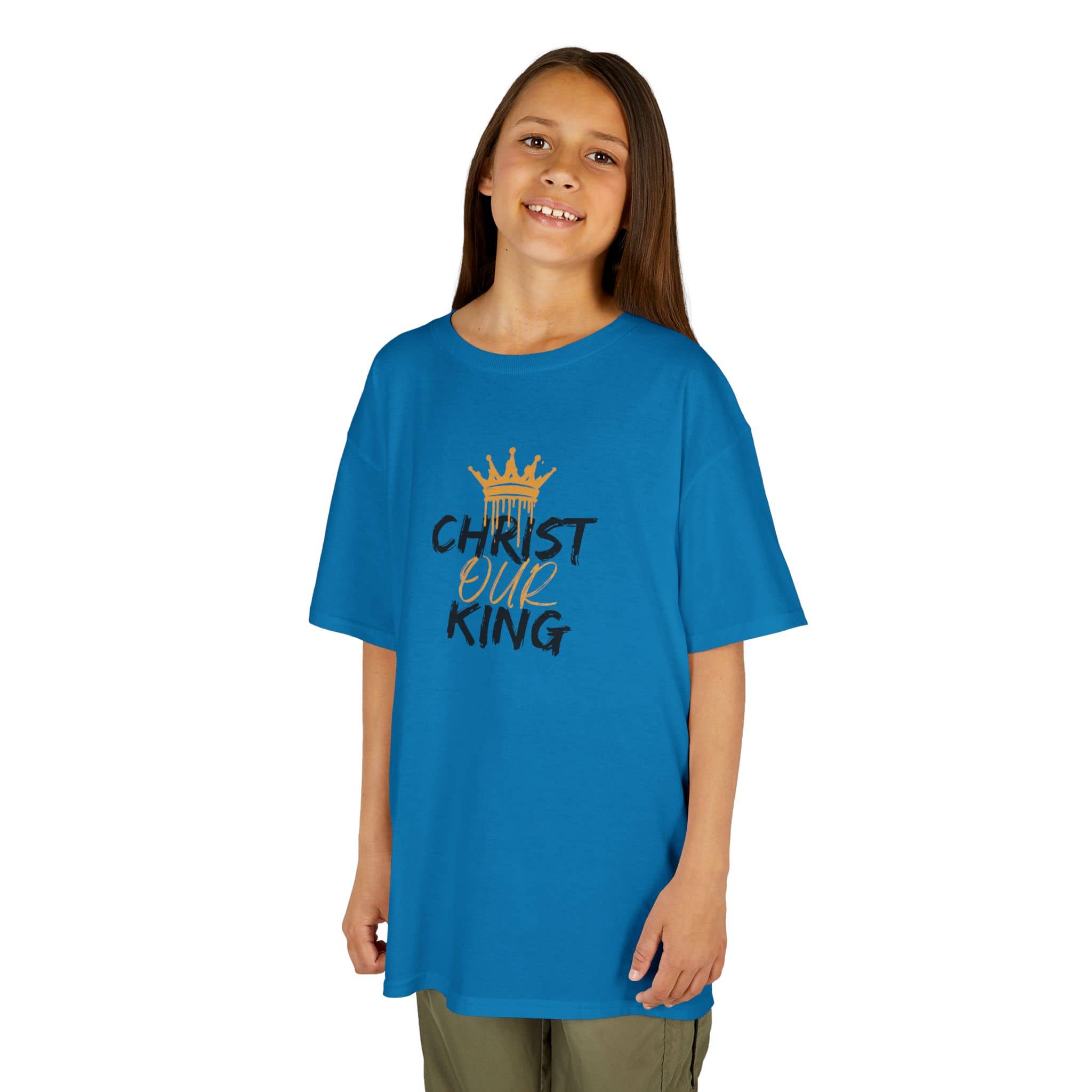Christ Our KIng - Christian Junior Kids T-Shirt by Logos Co.