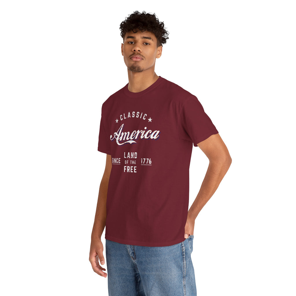 "Land of the Free" — Patriotic 250th Anniversary T-Shirt (Classic America, Since 1776)