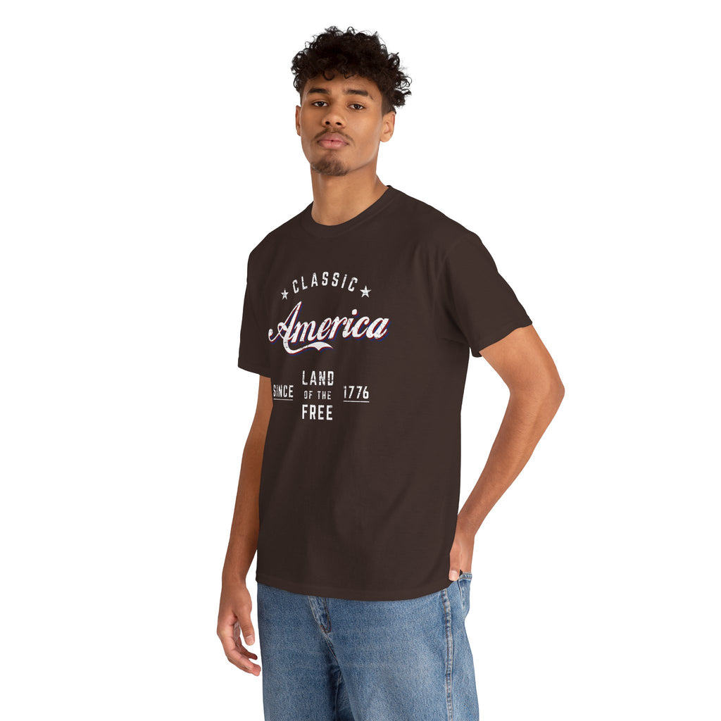 "Land of the Free" — Patriotic 250th Anniversary T-Shirt (Classic America, Since 1776)