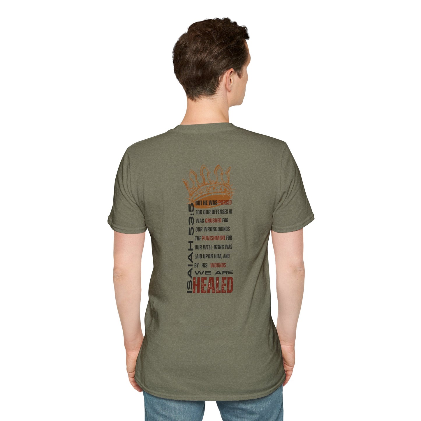 Christ Our Healer - Isaiah 53:5 Men's Apparel