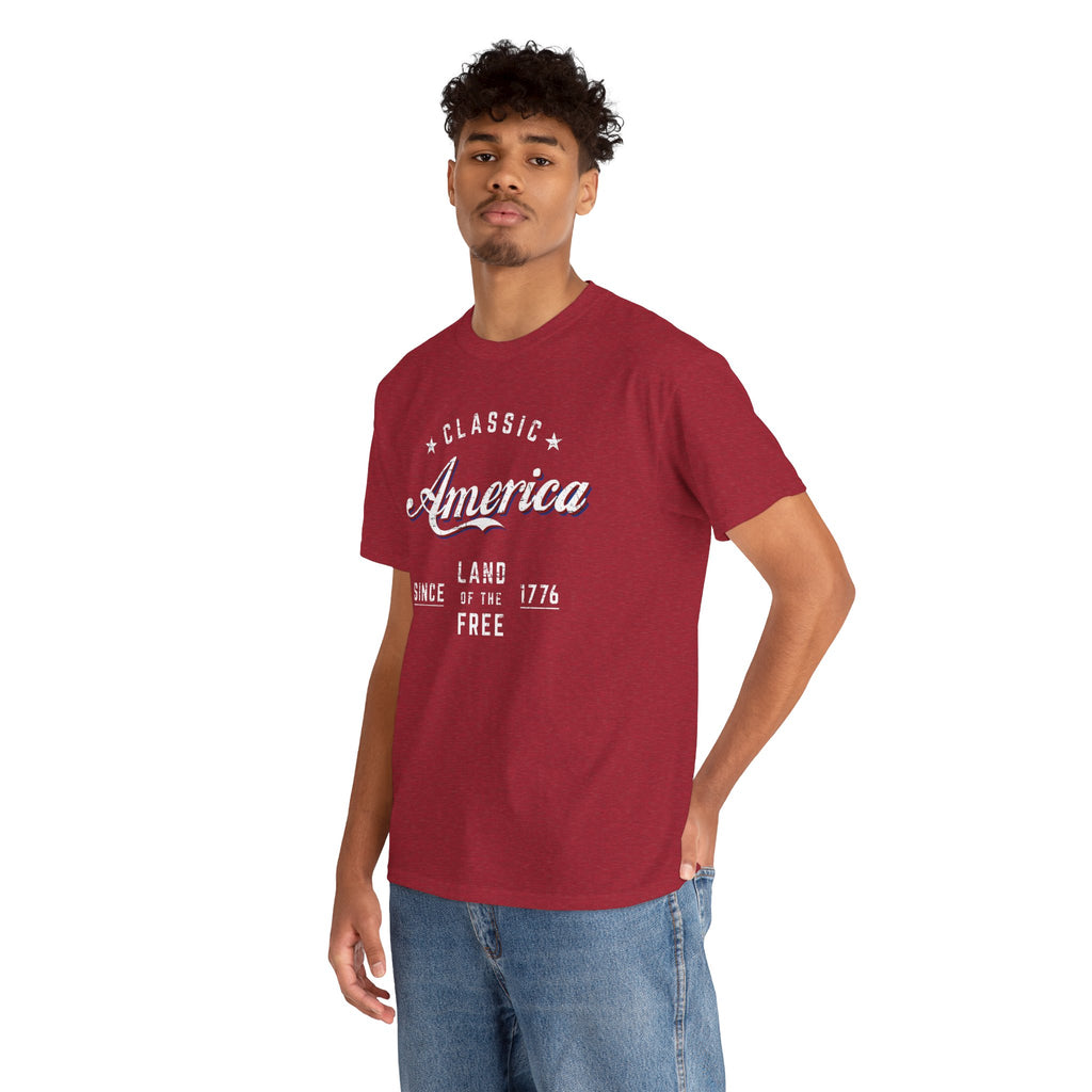 "Land of the Free" — Patriotic 250th Anniversary T-Shirt (Classic America, Since 1776)