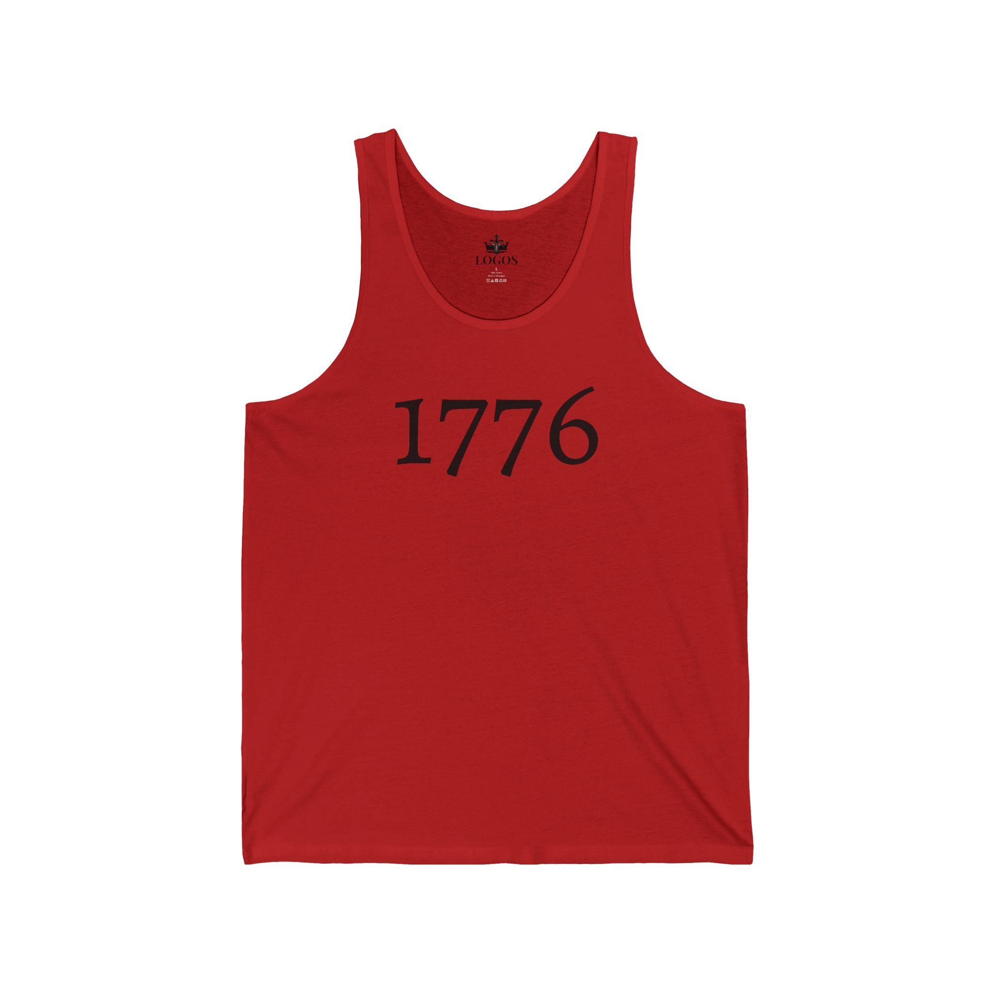 1776 Tank Top — One Nation Under God Patriotic Muscle Shirt