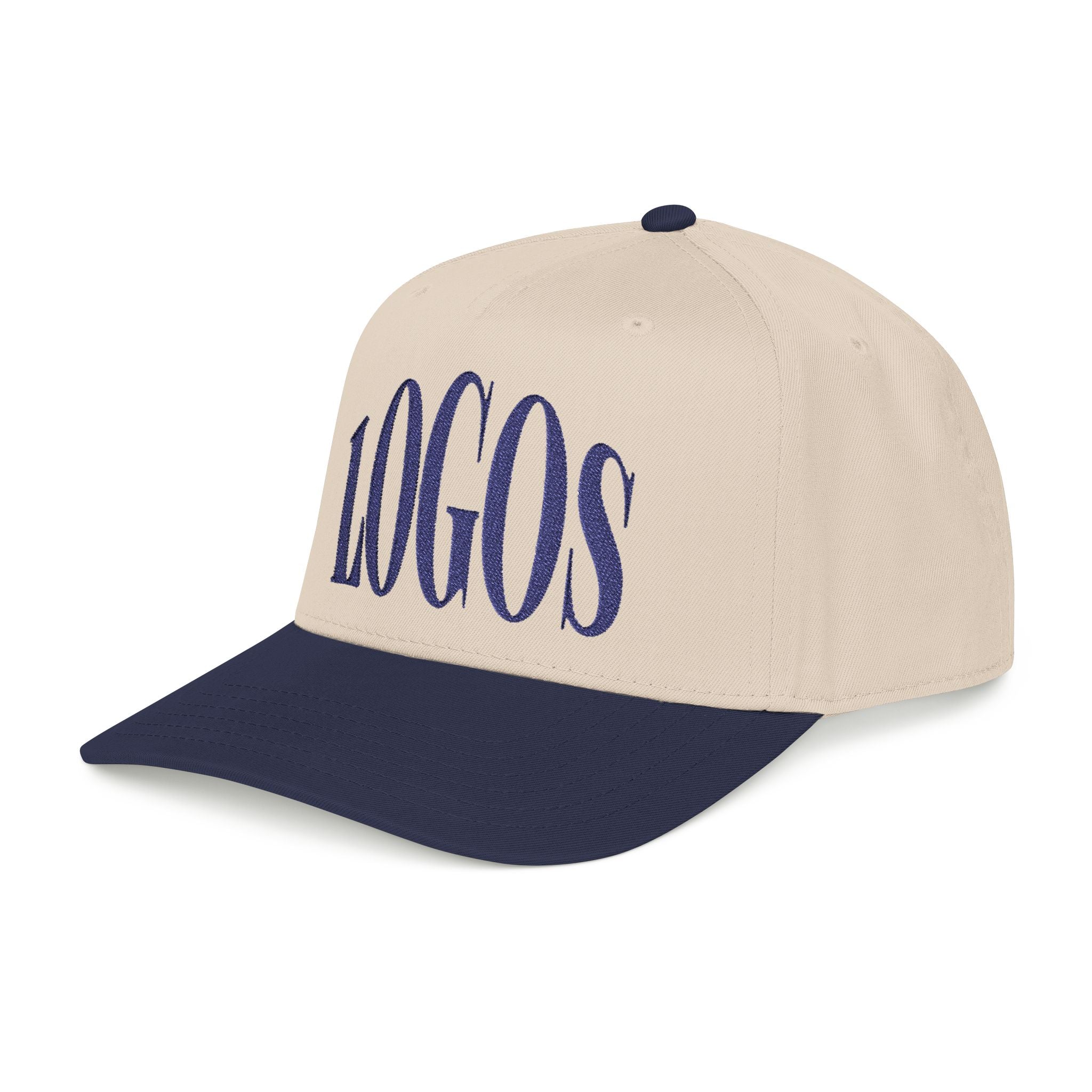 "LOGOS" - Navy Vintage Mid Profile Baseball Cap