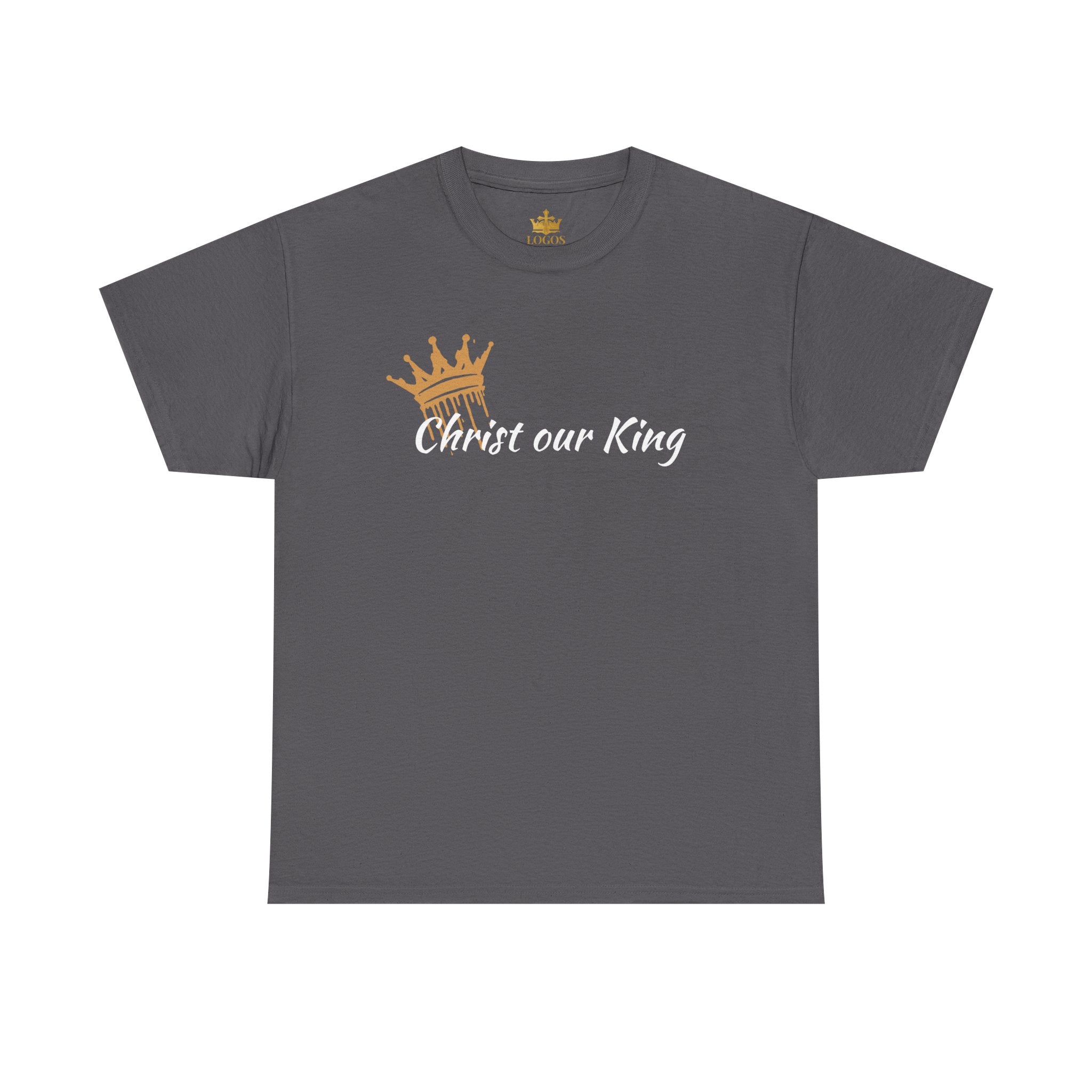 "Christ Our King" Matthew 28:18 Heavy Cotton Shirt