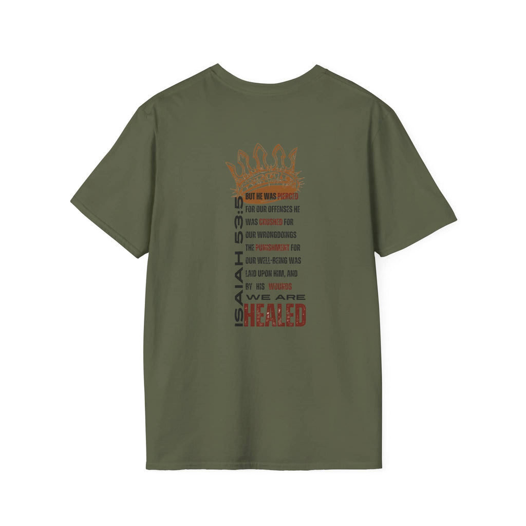 Christ Our Healer - Isaiah 53:5 Men's Apparel