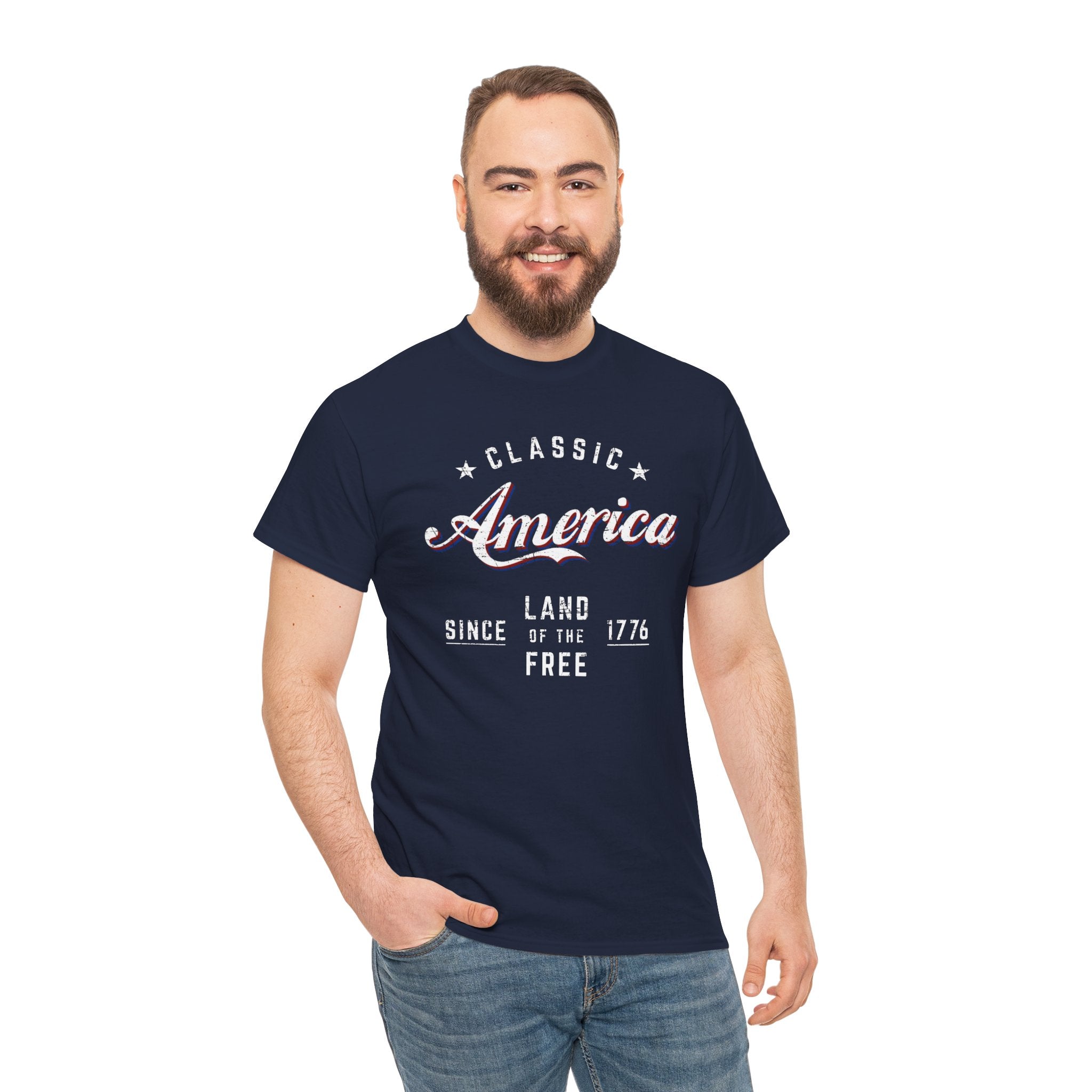 "Land of the Free" — Patriotic 250th Anniversary T-Shirt (Classic America, Since 1776)