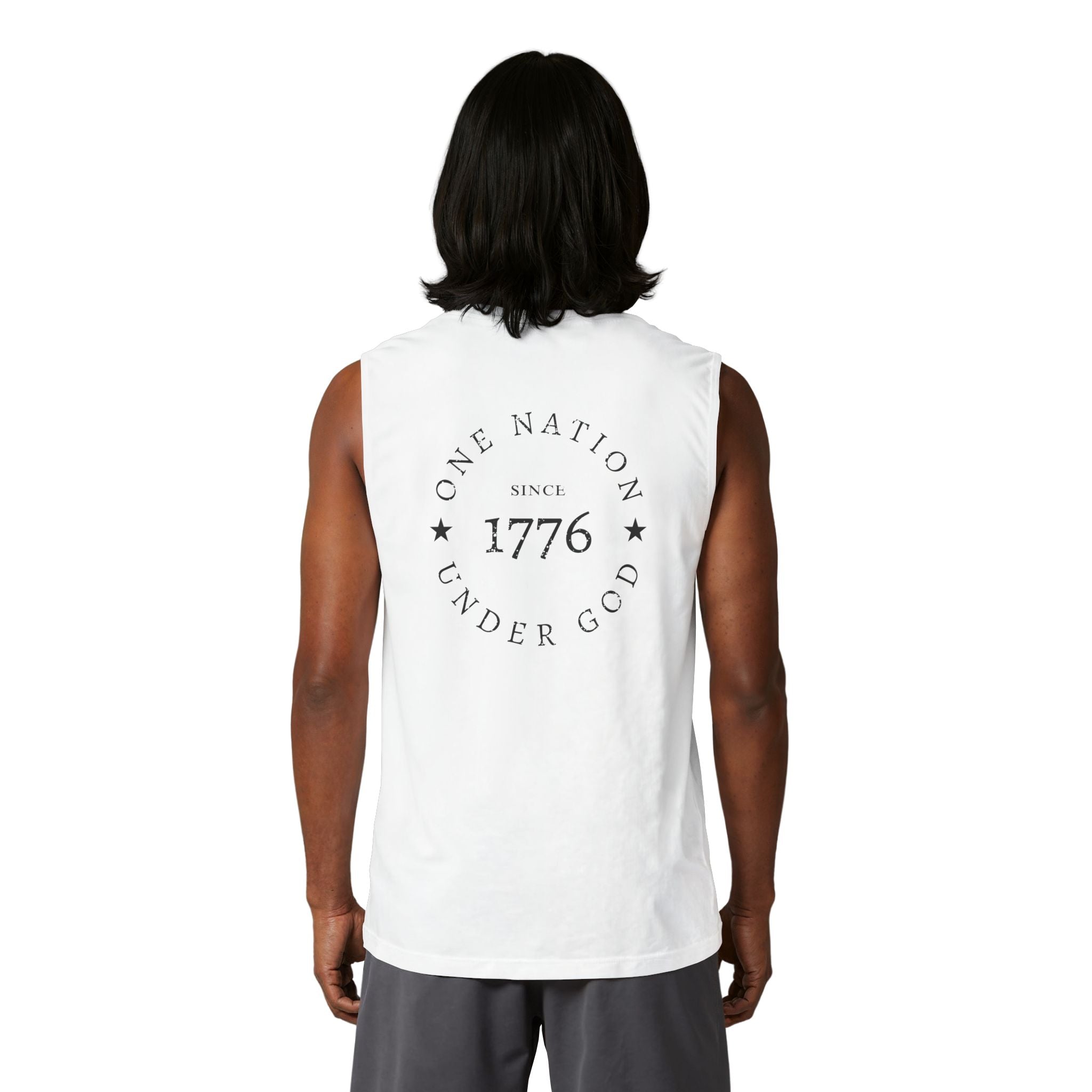 America 250 "Under God" Patriotic Muscle Tank