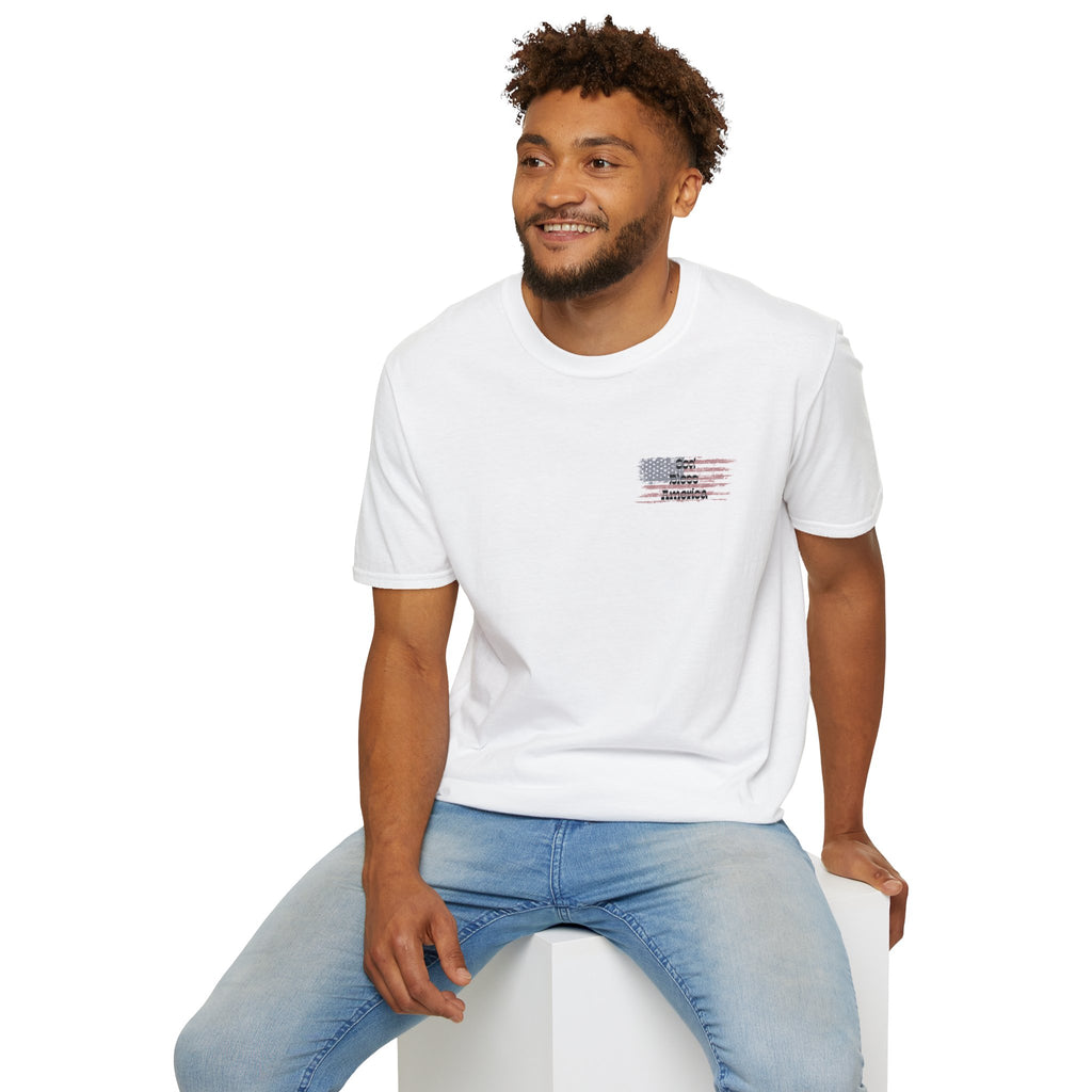 God & Country Proud American Flag T-Shirt