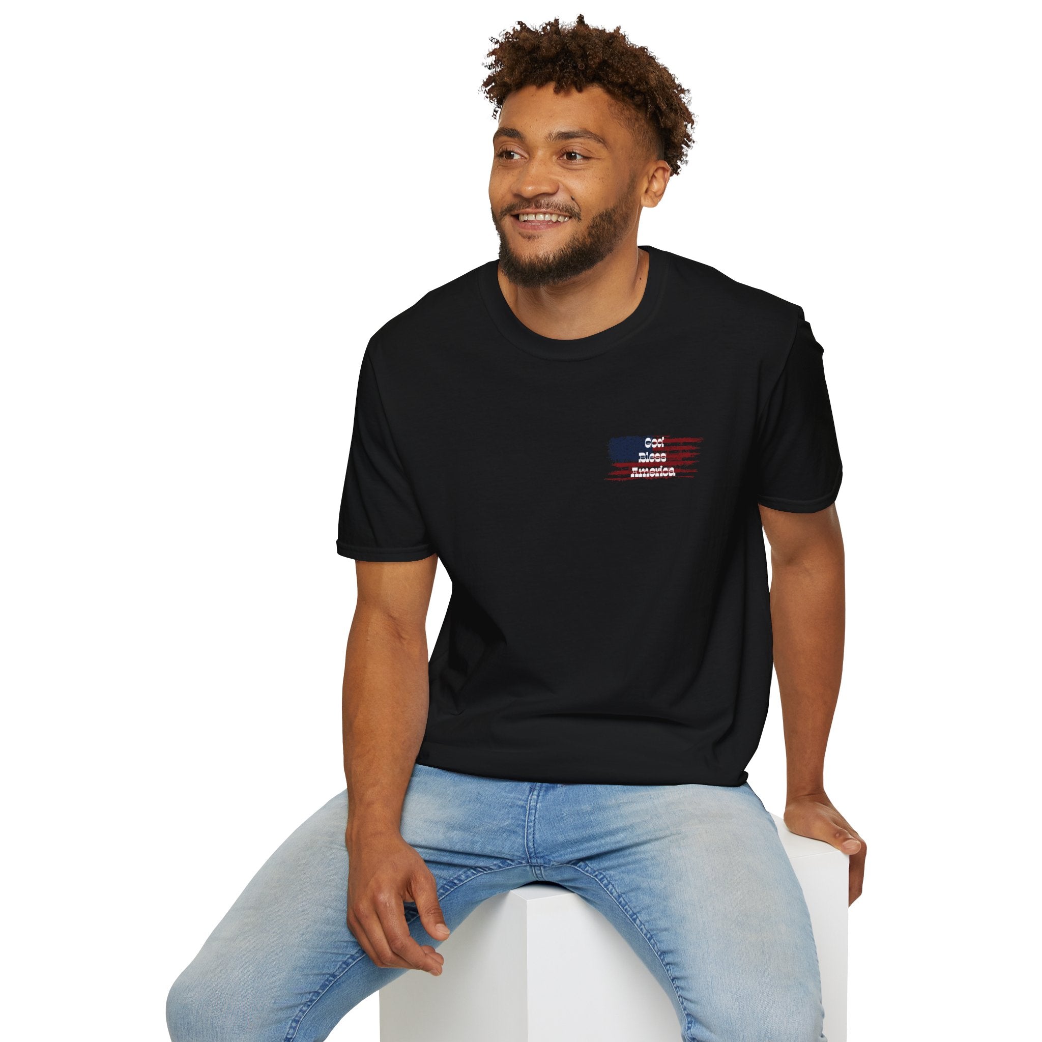 God & Country Proud American Flag T-Shirt
