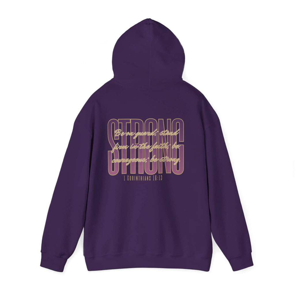 Strong and Courageous Hoodie 1 Corinthians 16:13 Women’s Sweatshirt
