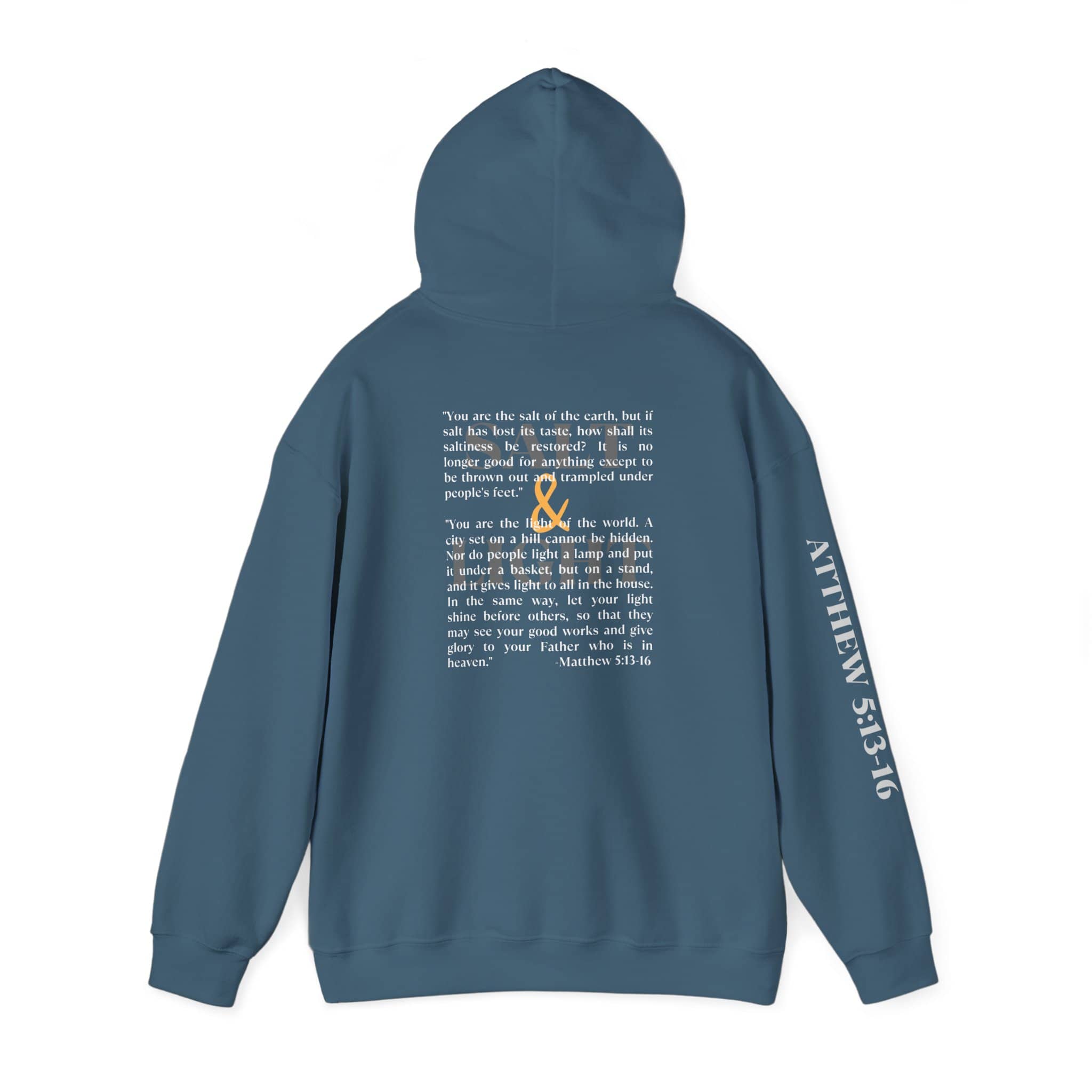 Salt And Light Hoodie-Dark Fabric Design