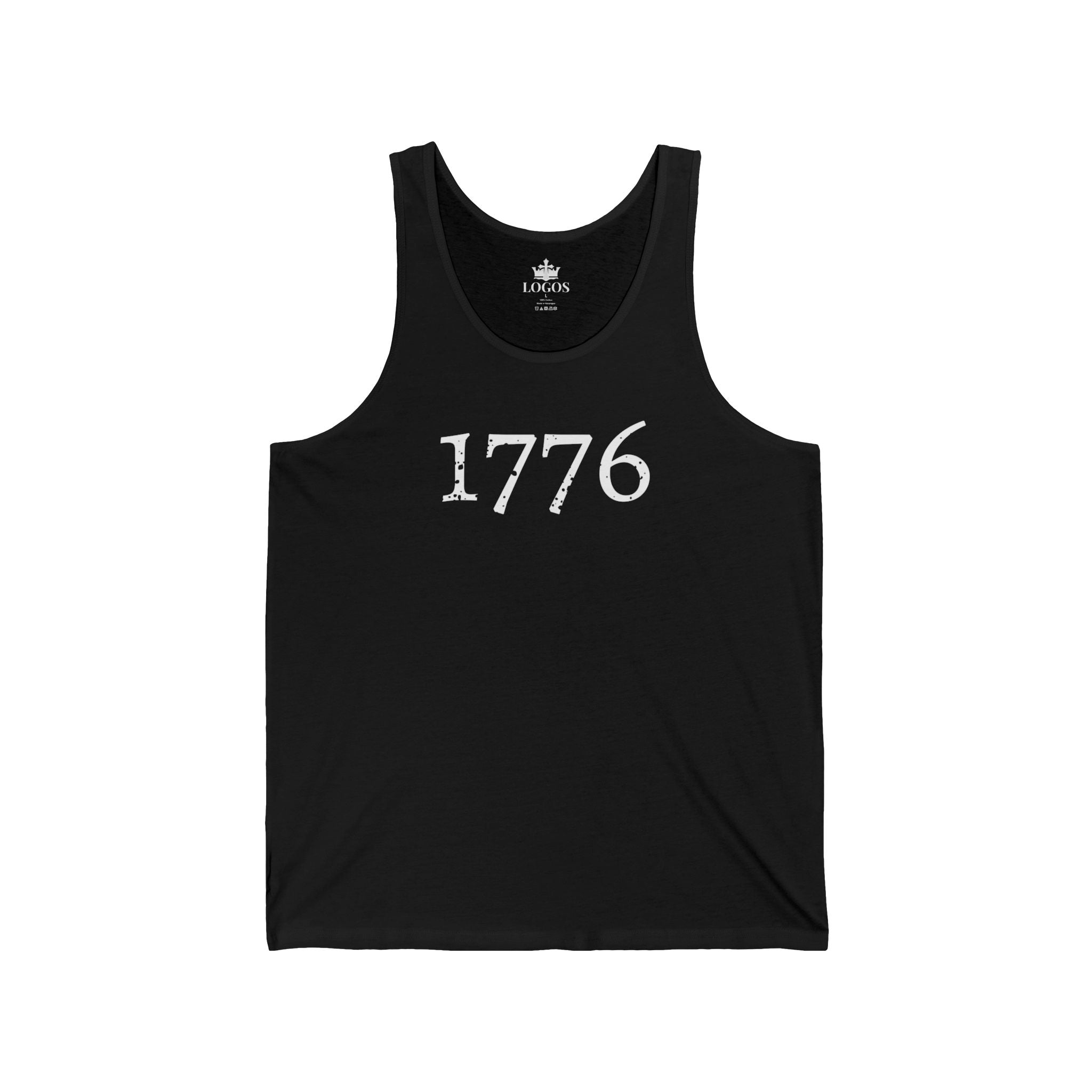 1776 Tank Top — One Nation Under God Patriotic Muscle Shirt