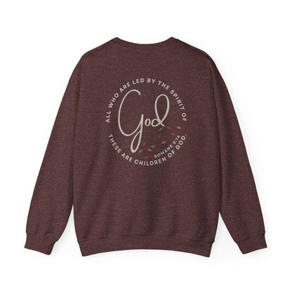 "Spirit Lead Me" (Dark Fabric Design) Women's Sweatshirt